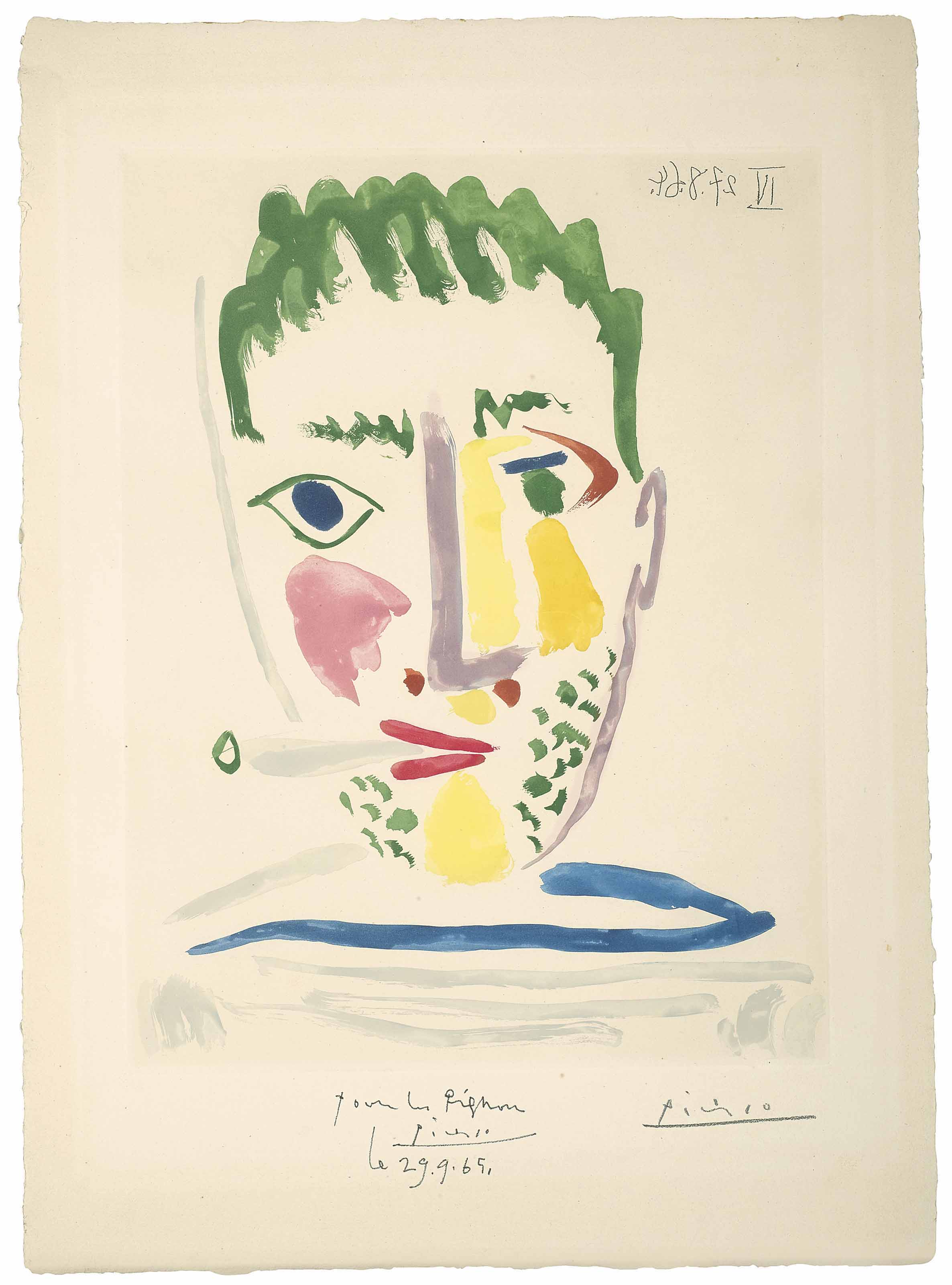 PABLO PICASSO (1881-1973), Faune devoilant une femme, from