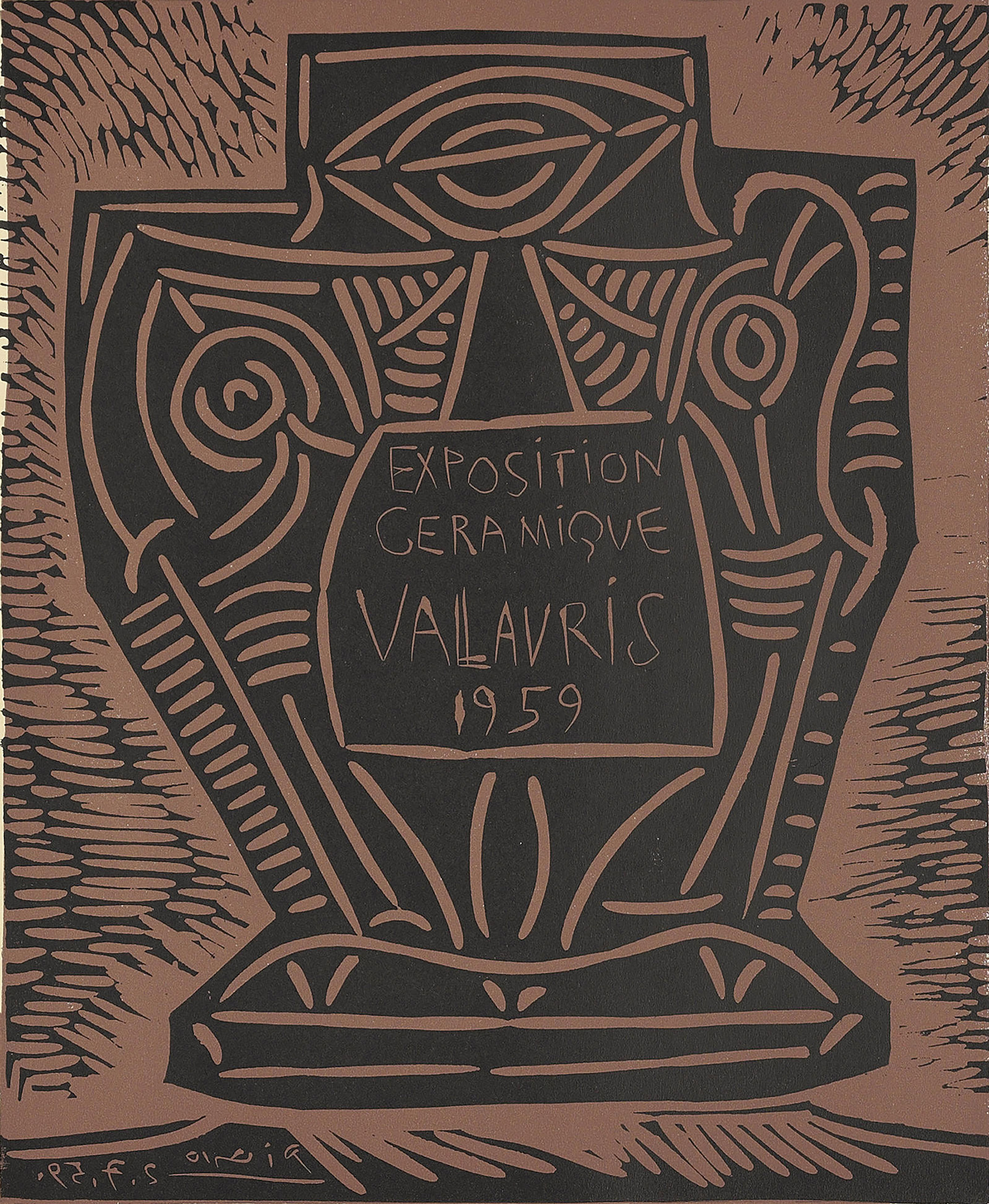 PABLO PICASSO (1881-1973), Exposition céramique Vallauris, 1959