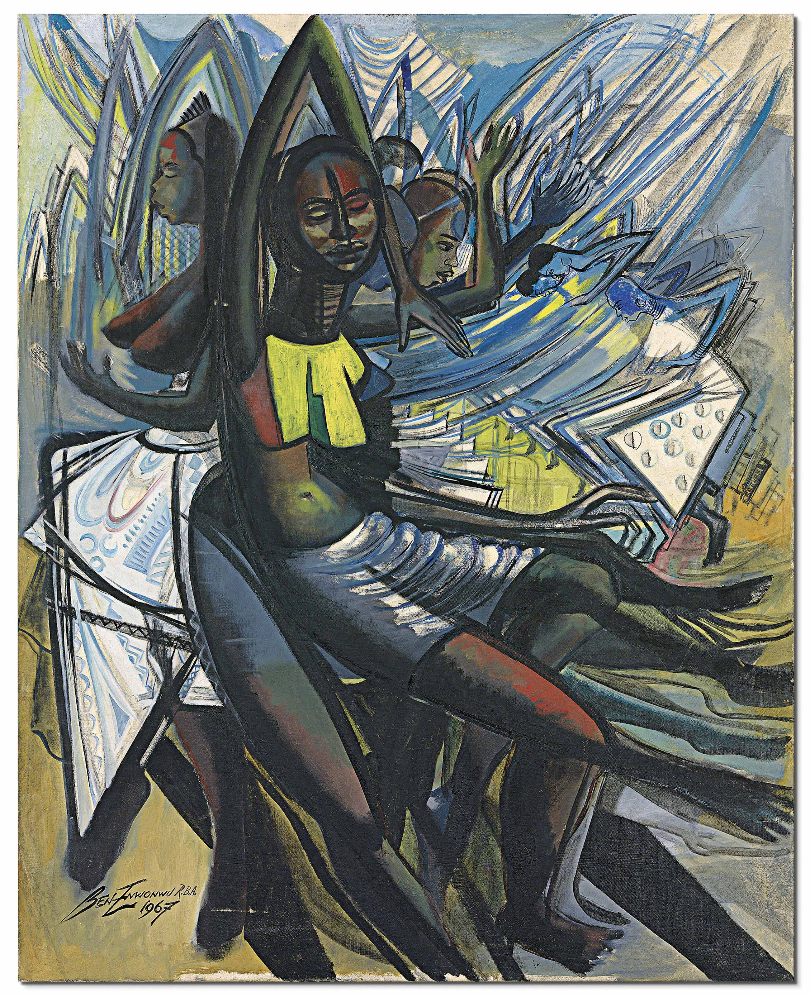 Ben Enwonwu, Untitled, 1967, sold for £320,750 on 28 June 2018 at Christie's in London