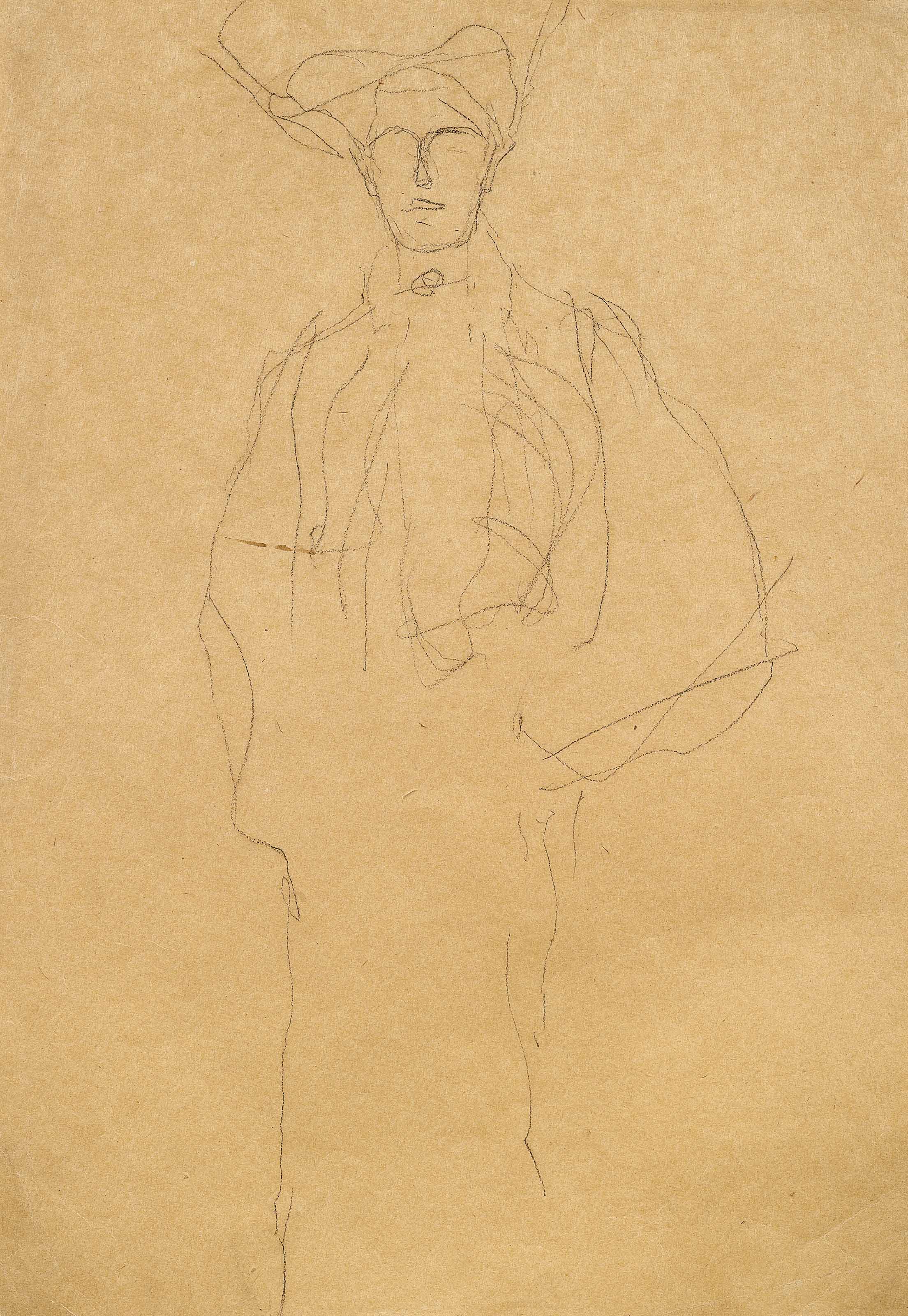 Dame mit Hut von vorne (Bildnis Adele Bloch-Bauer)