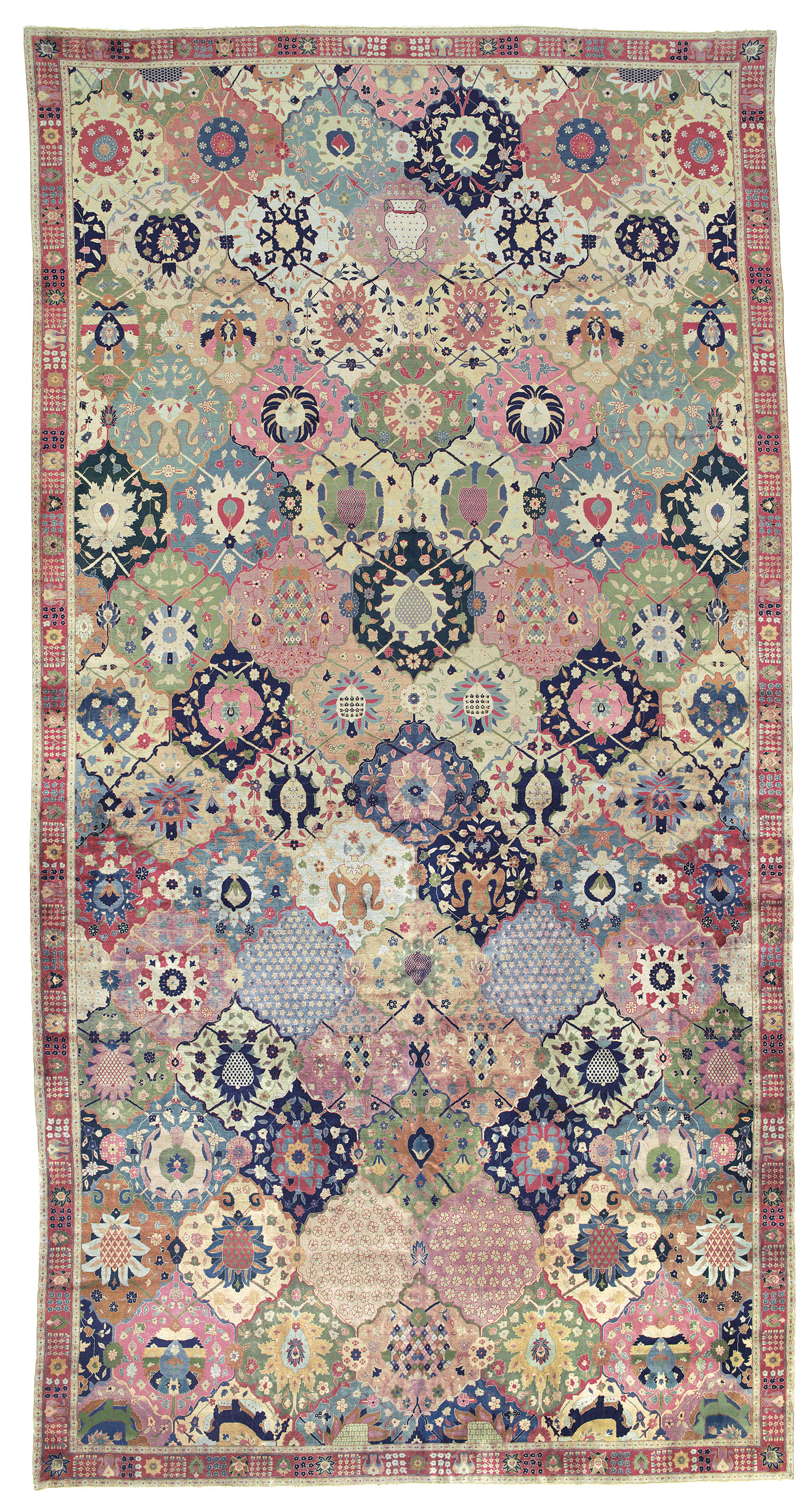 A LARGE LAHORE CARPET , NORTH INDIA, CIRCA 1920 Christie's