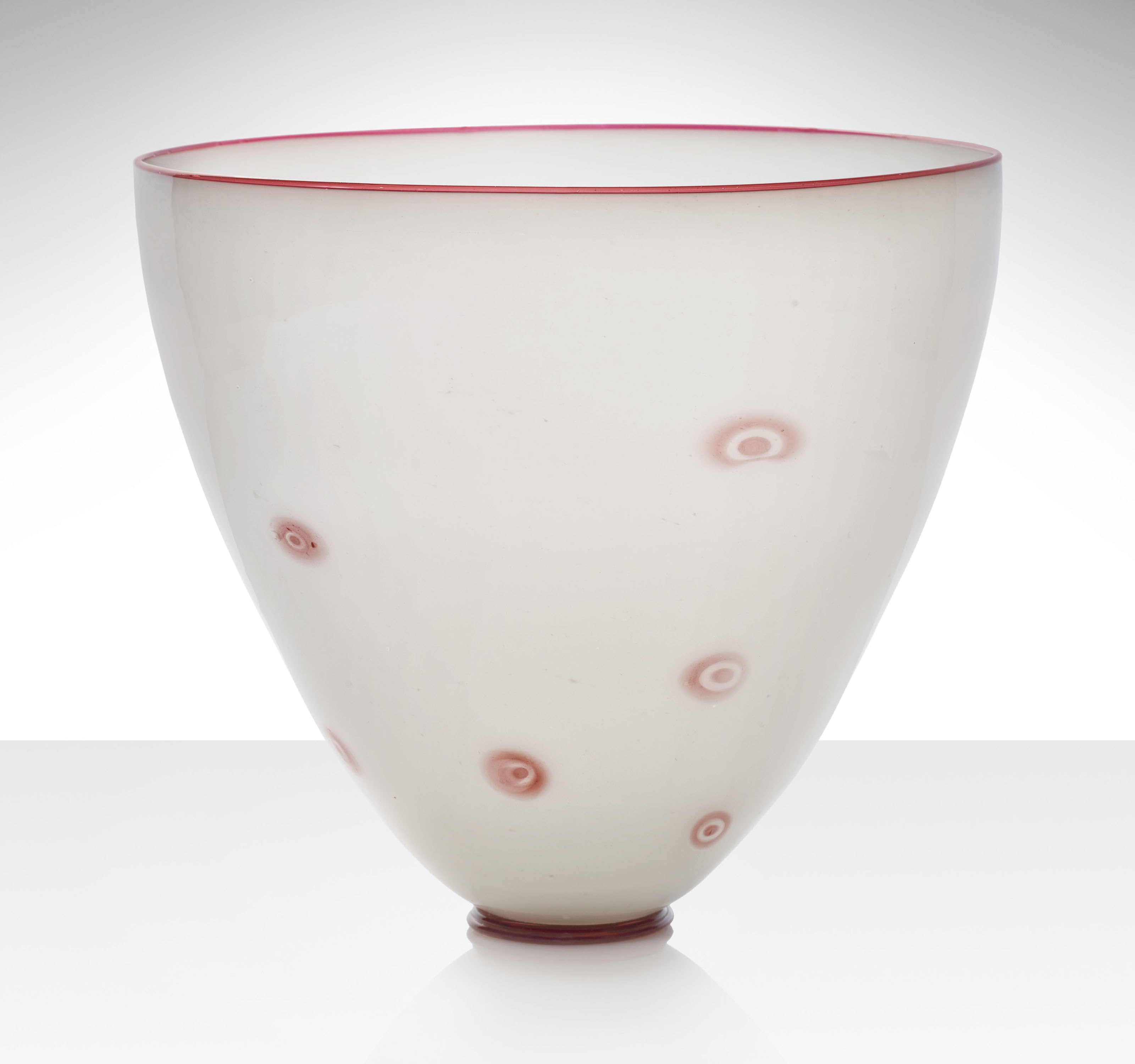 Carlo Scarpa (1906-1978), a rare and important 'Millefiori' vase, model No. 6006,&nbsp;1930-31.&nbsp;8  in high (20  cm). Estimate &pound;30,000-50,000. Offered in Thinking Italian, Design on 17 October 2018 at Christie&rsquo;s in London