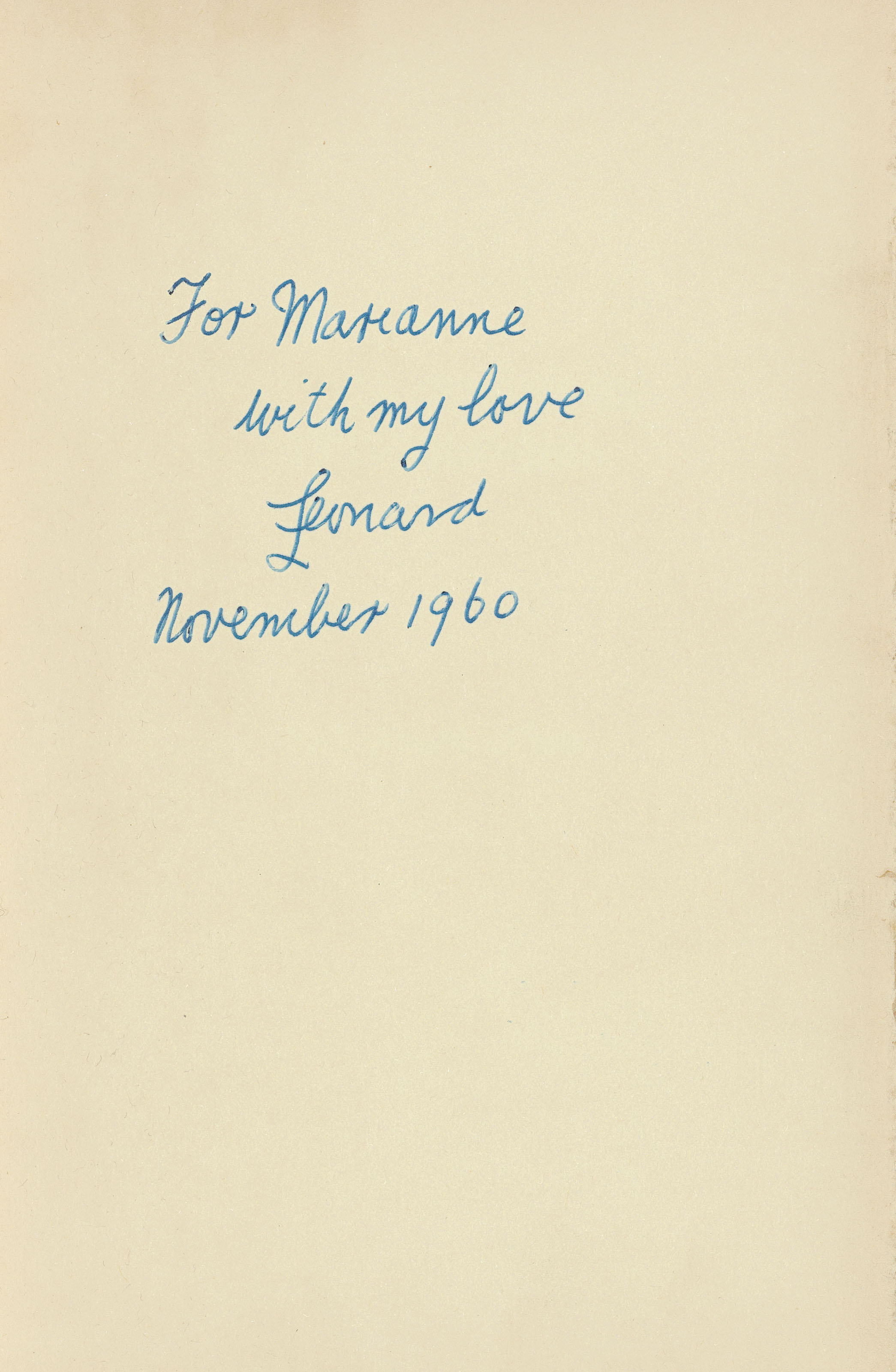leonard cohen muse marianne dies