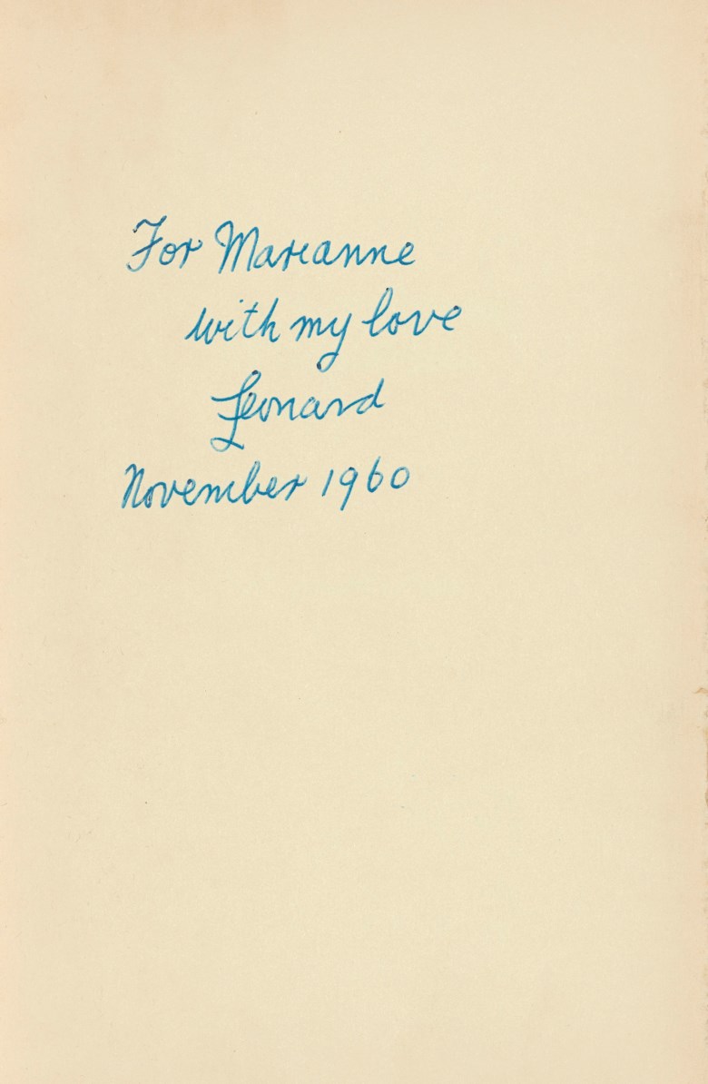 Leonard Cohen And His Greatest Muse Christie S The actual poems recited by leonard cohen list is, of course, much larger. leonard cohen and his greatest muse