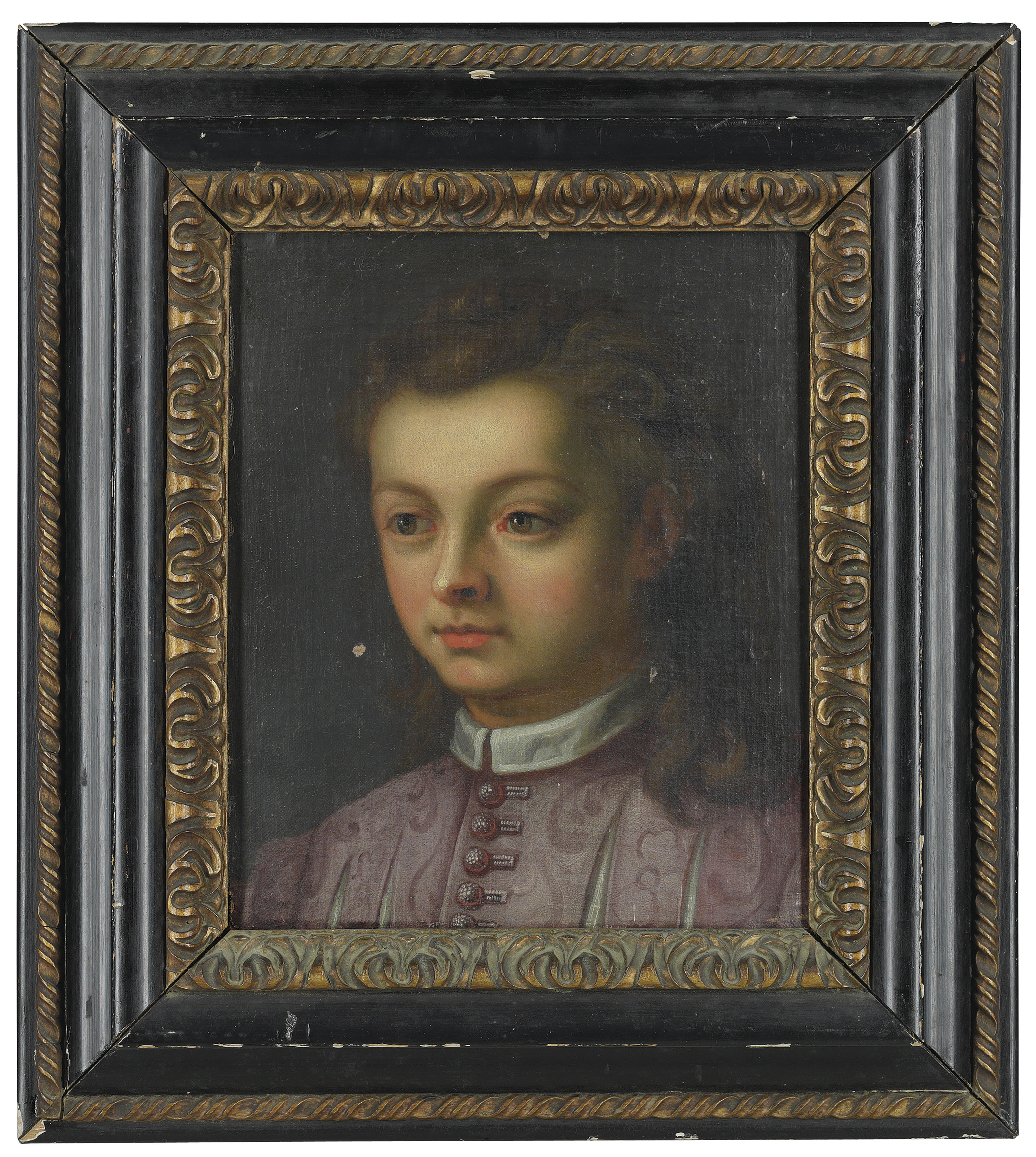 North Italian School 17th Century Portrait Of A Young Man Bust