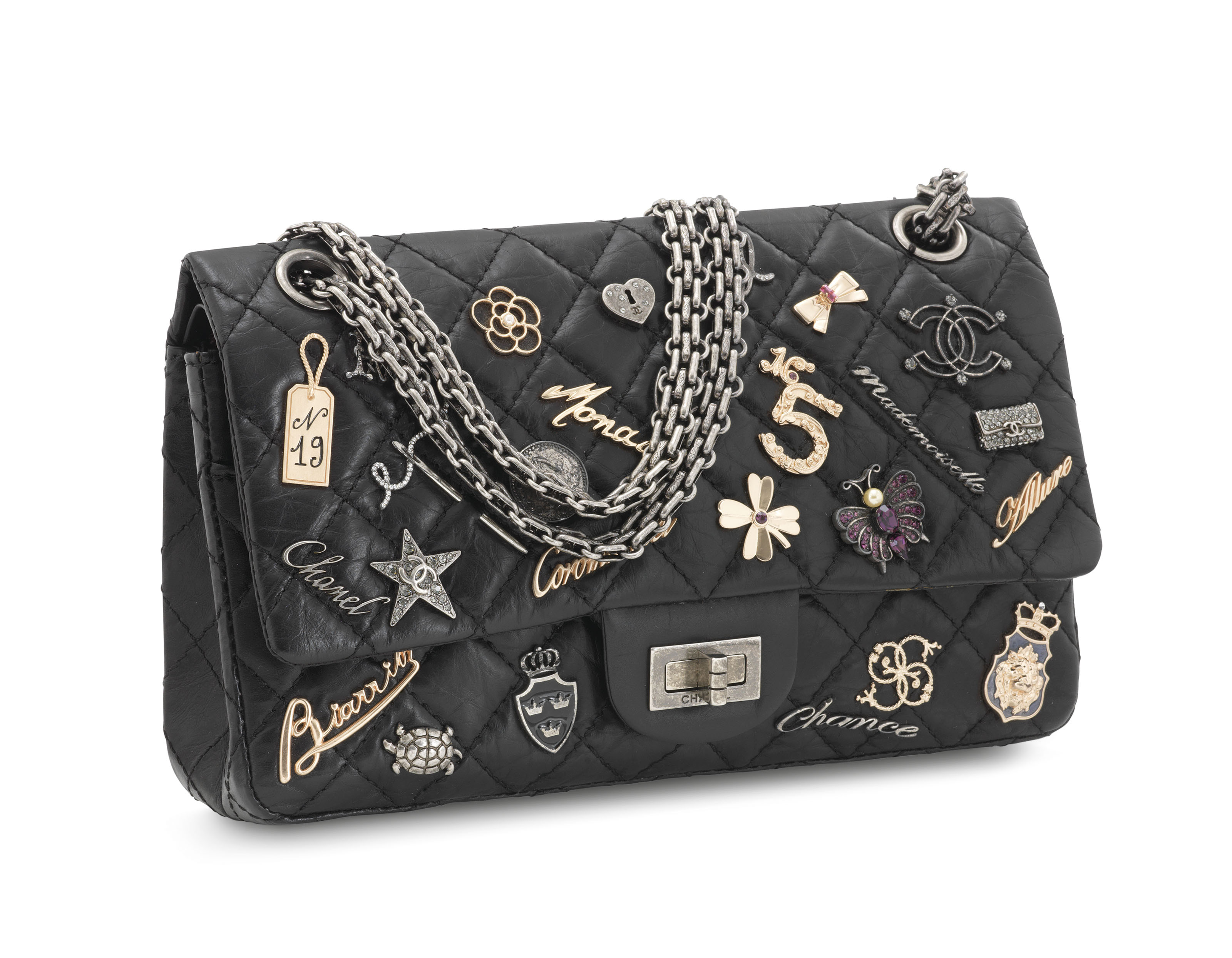 Chanel 2.55 on sale lucky charm