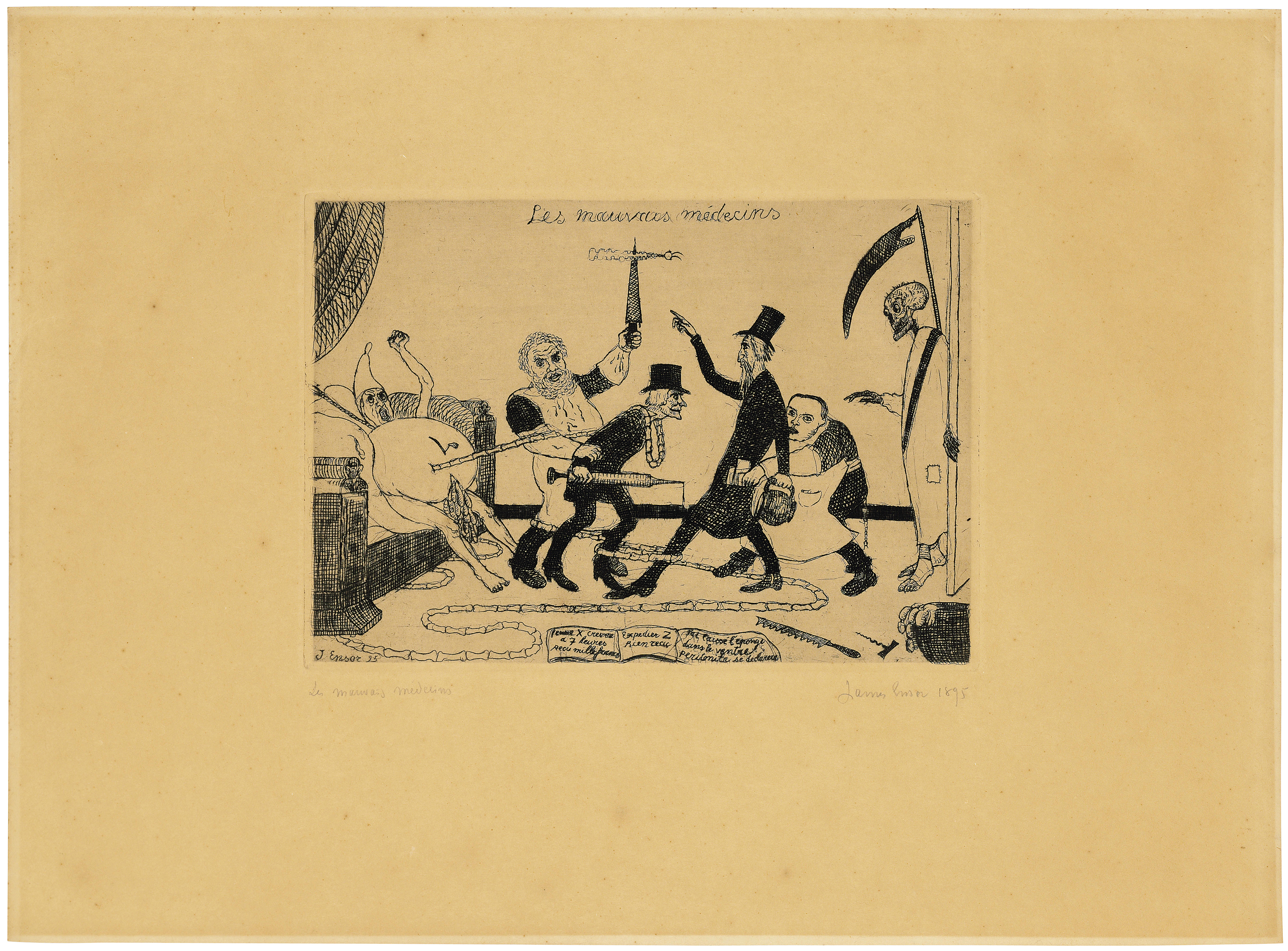 JAMES ENSOR (18601949), Les mauvais Médecins (The bad