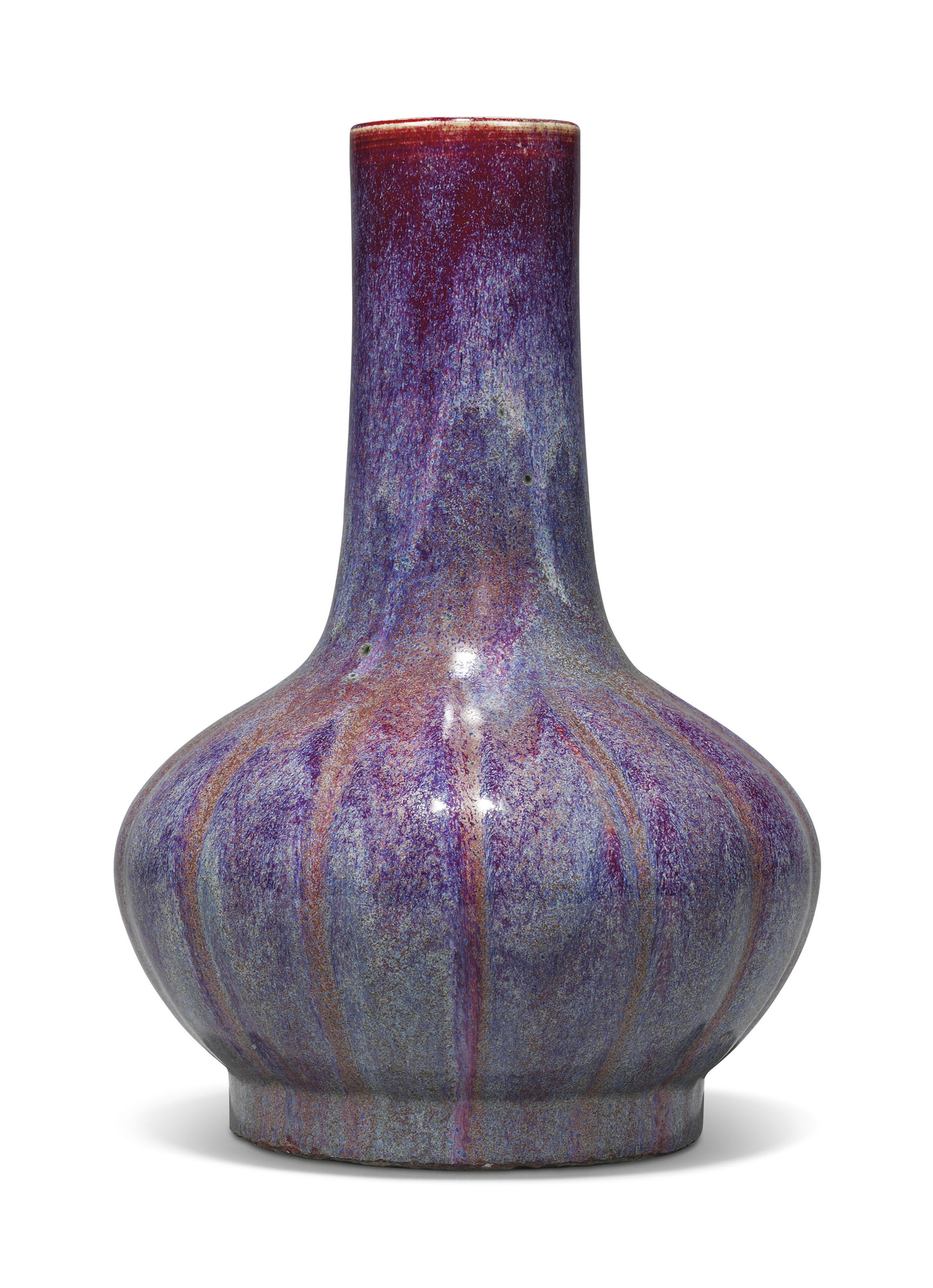 A CHINESE FLAMBÉGLAZED FOLIATE BOTTLE VASE , 18TH19TH CENTURY Christie's