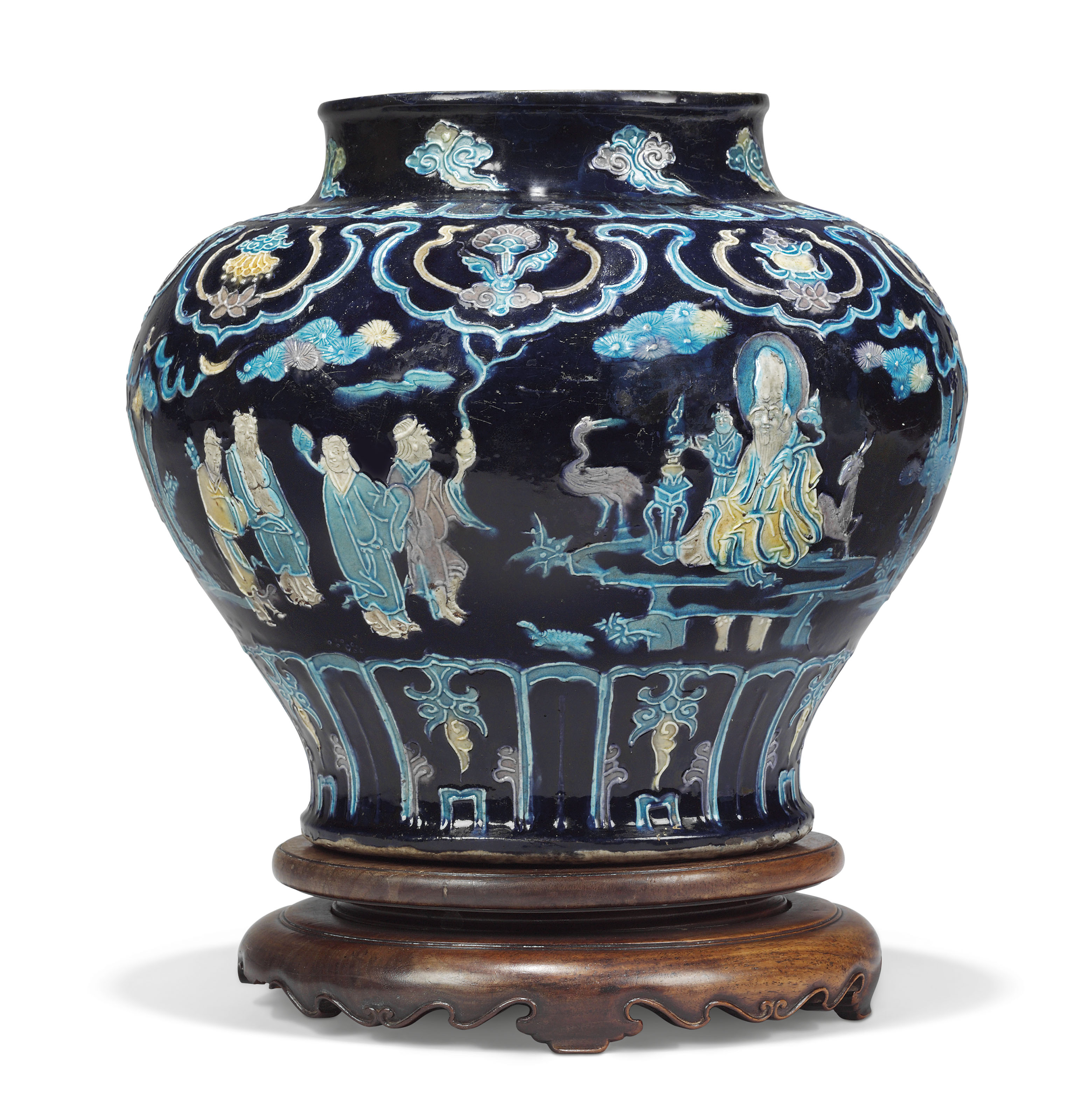 A CHINESE FAHUA 'IMMORTALS' JAR , MING DYNASTY, 16TH CENTURY Christie's