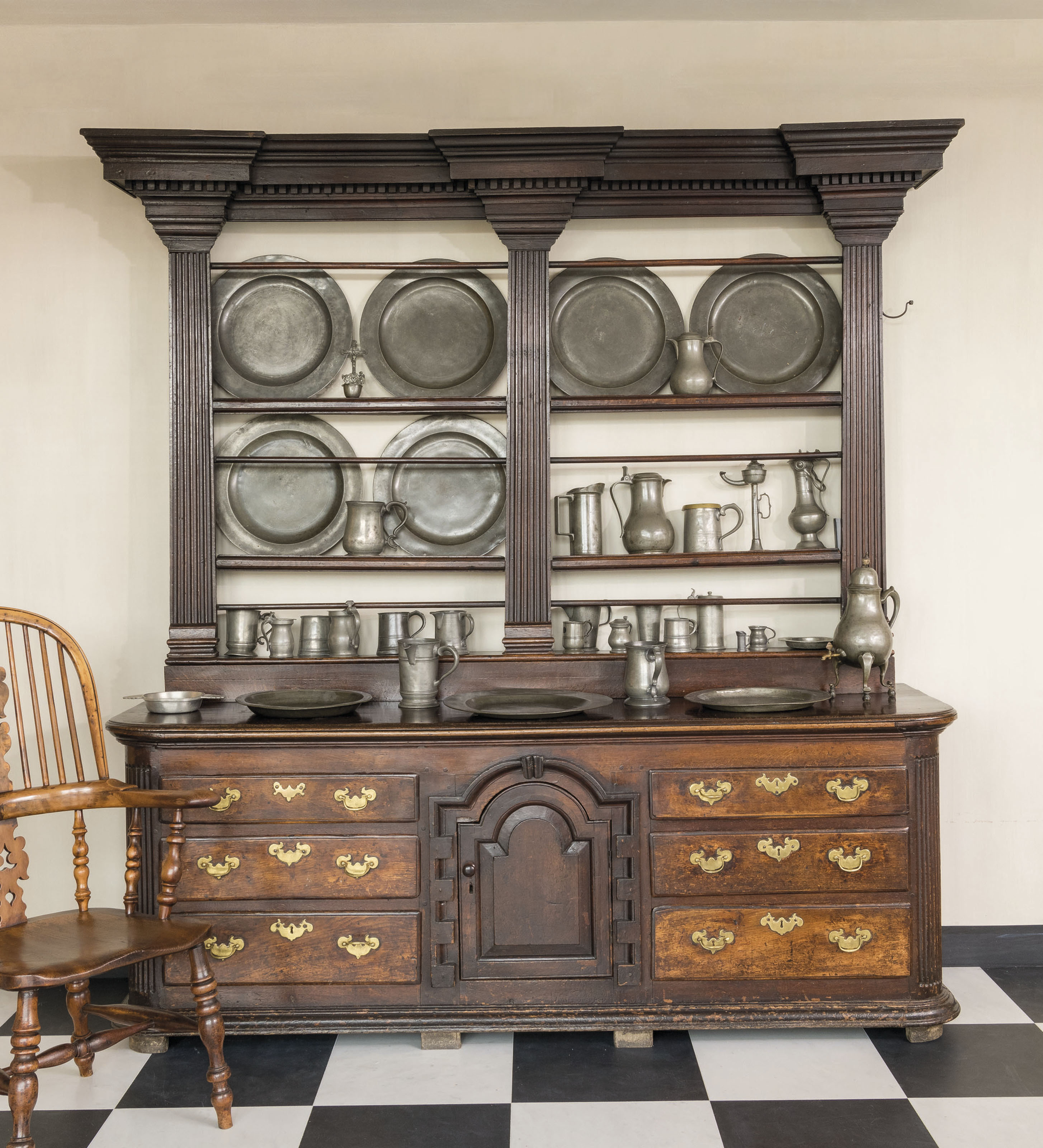 An English Oak Dresser Base Second Half 18th Century Furniture