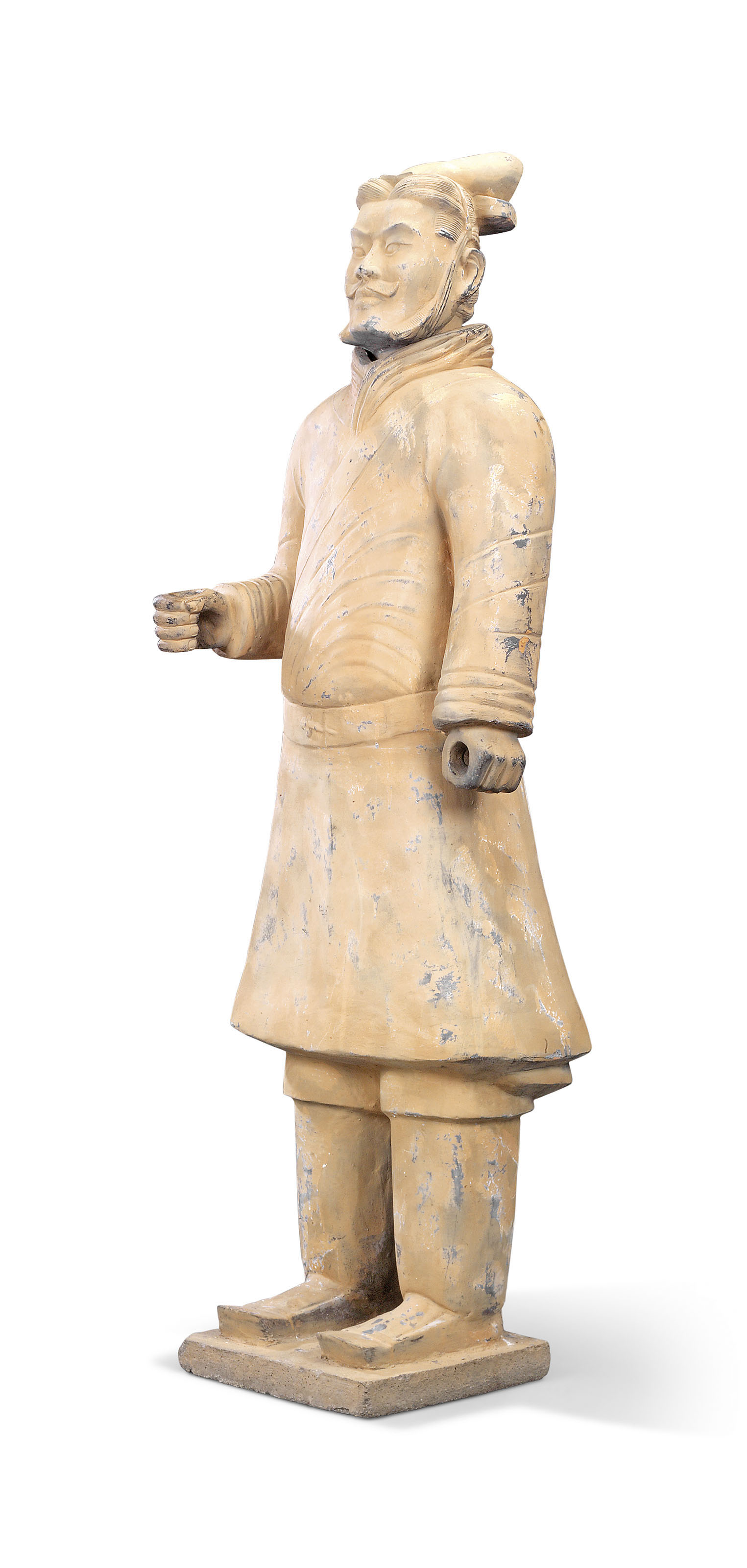A CHINESE TERRACOTTA WARRIOR
