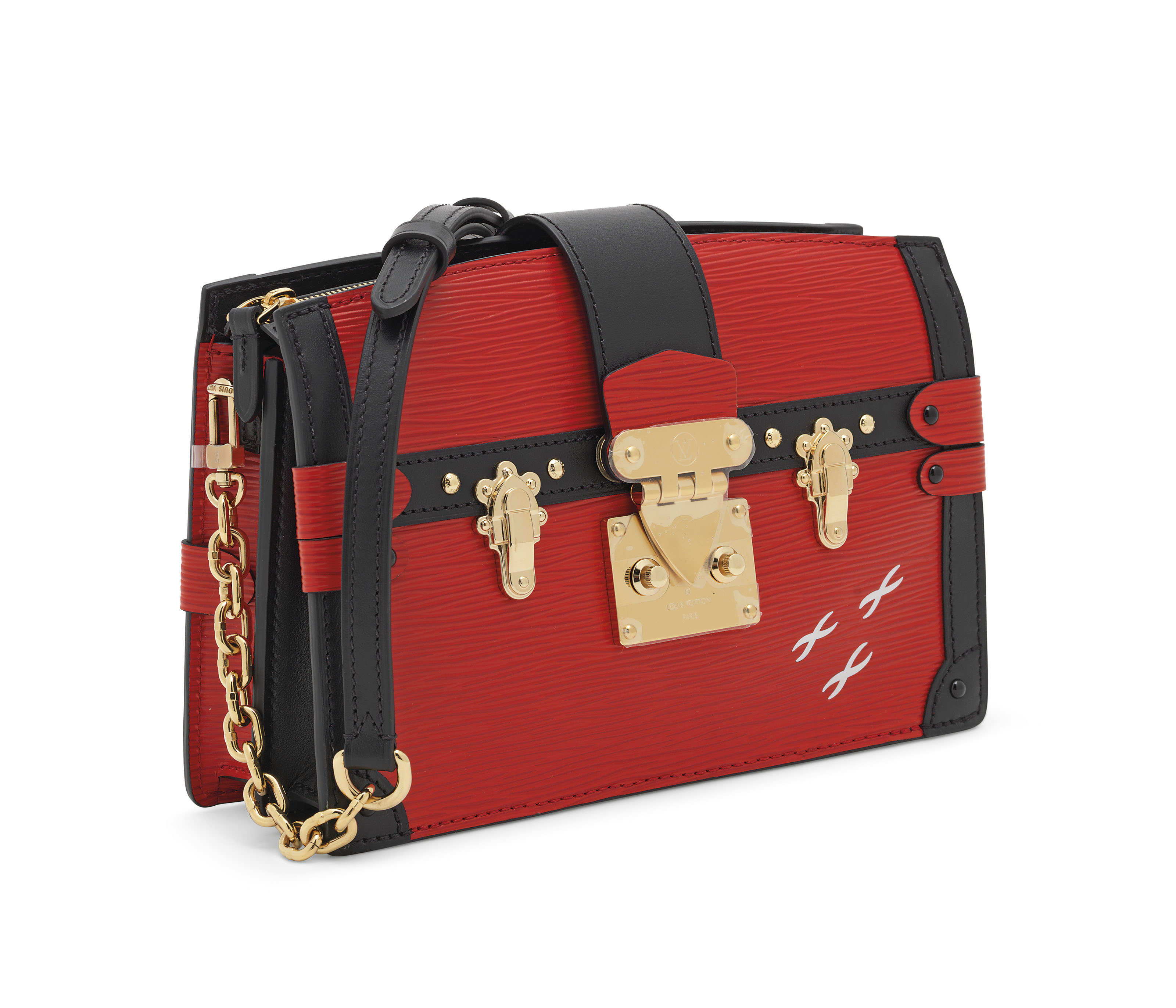 Louis Vuitton Red EPI Trunk Clutch