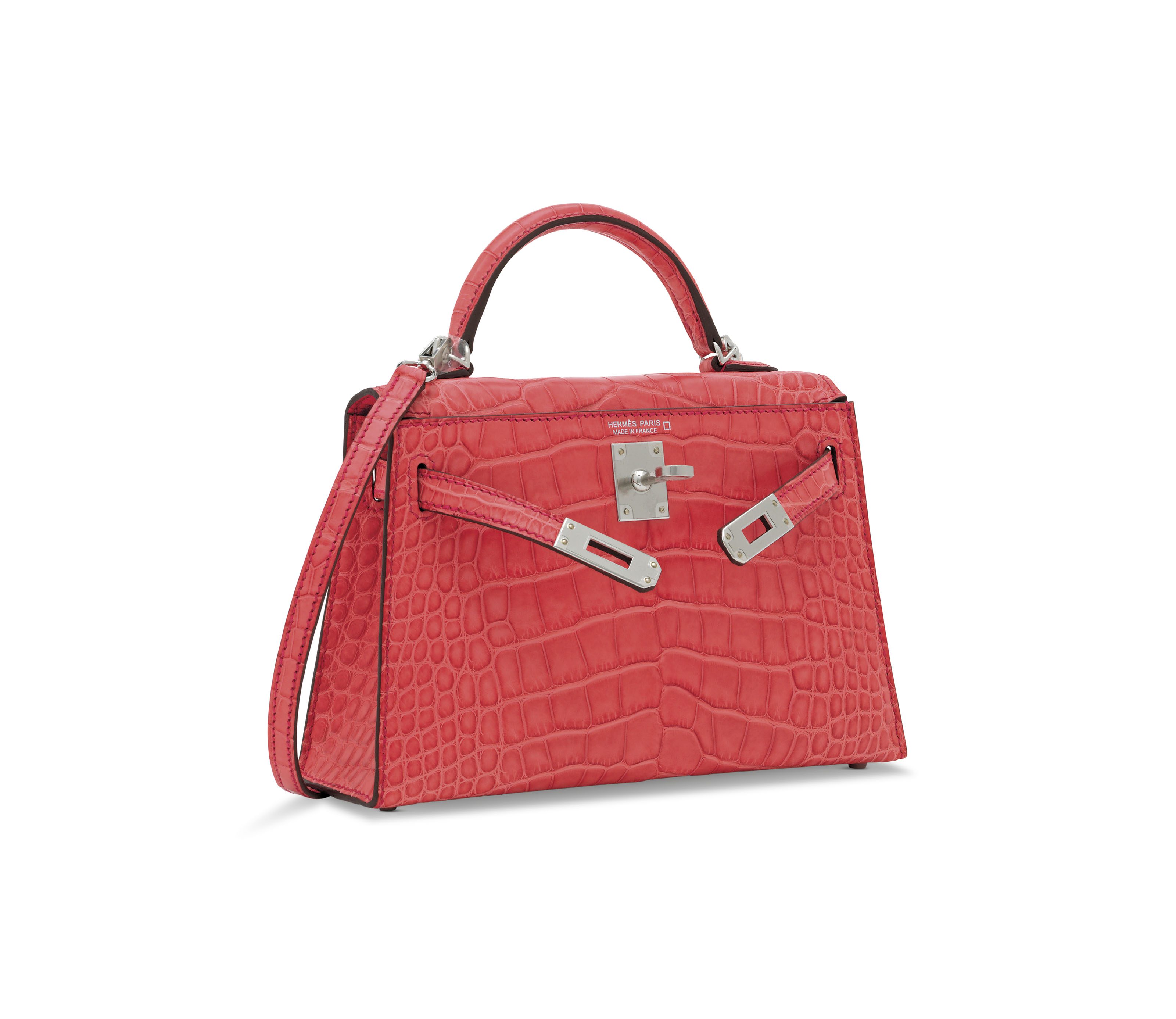 hermes mini kelly red