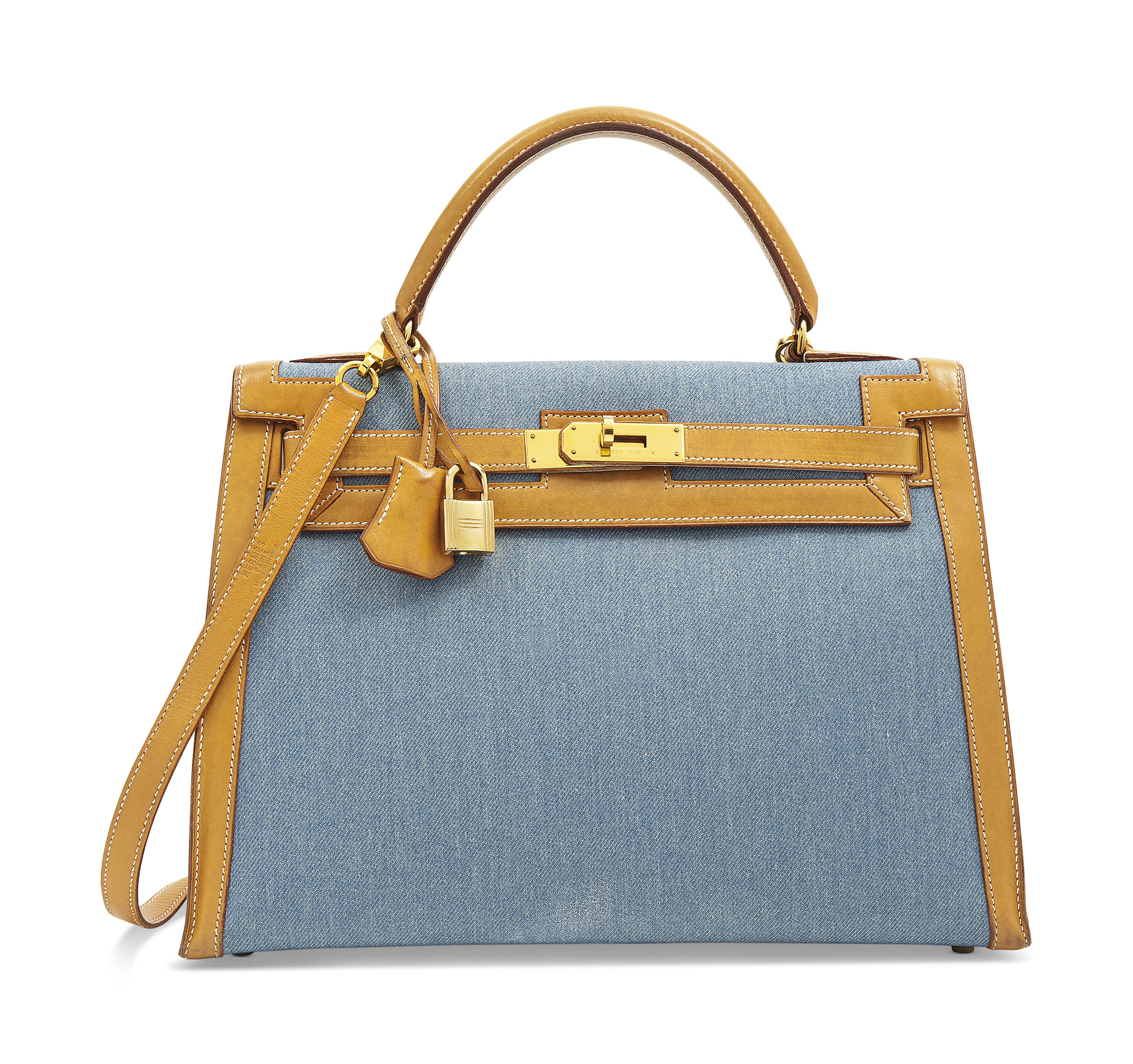 Hermes Vache Ardennes Sellier Kelly Bag