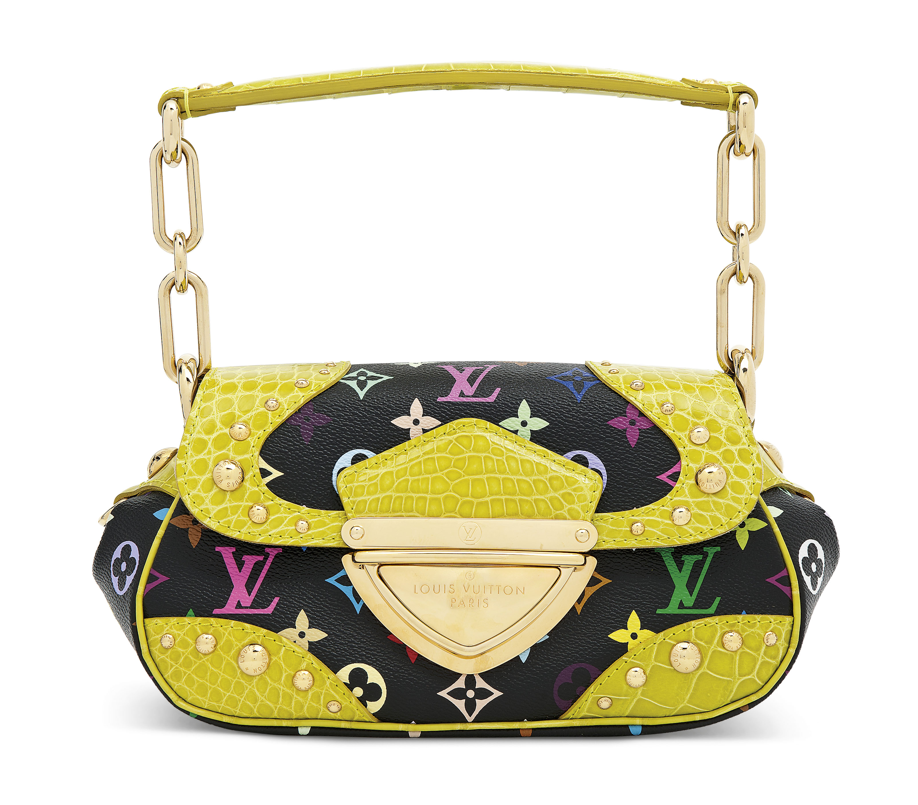 A SET OF TWO: A LIMITED EDITION PINK ALLIGATOR MONOGRAM