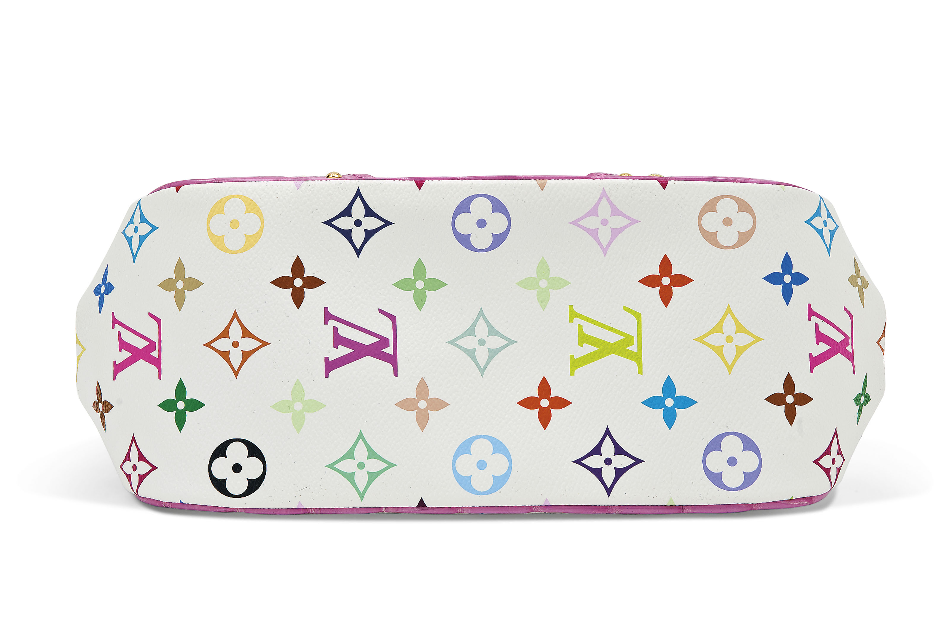 A SET OF TWO: A LIMITED EDITION PINK ALLIGATOR MONOGRAM