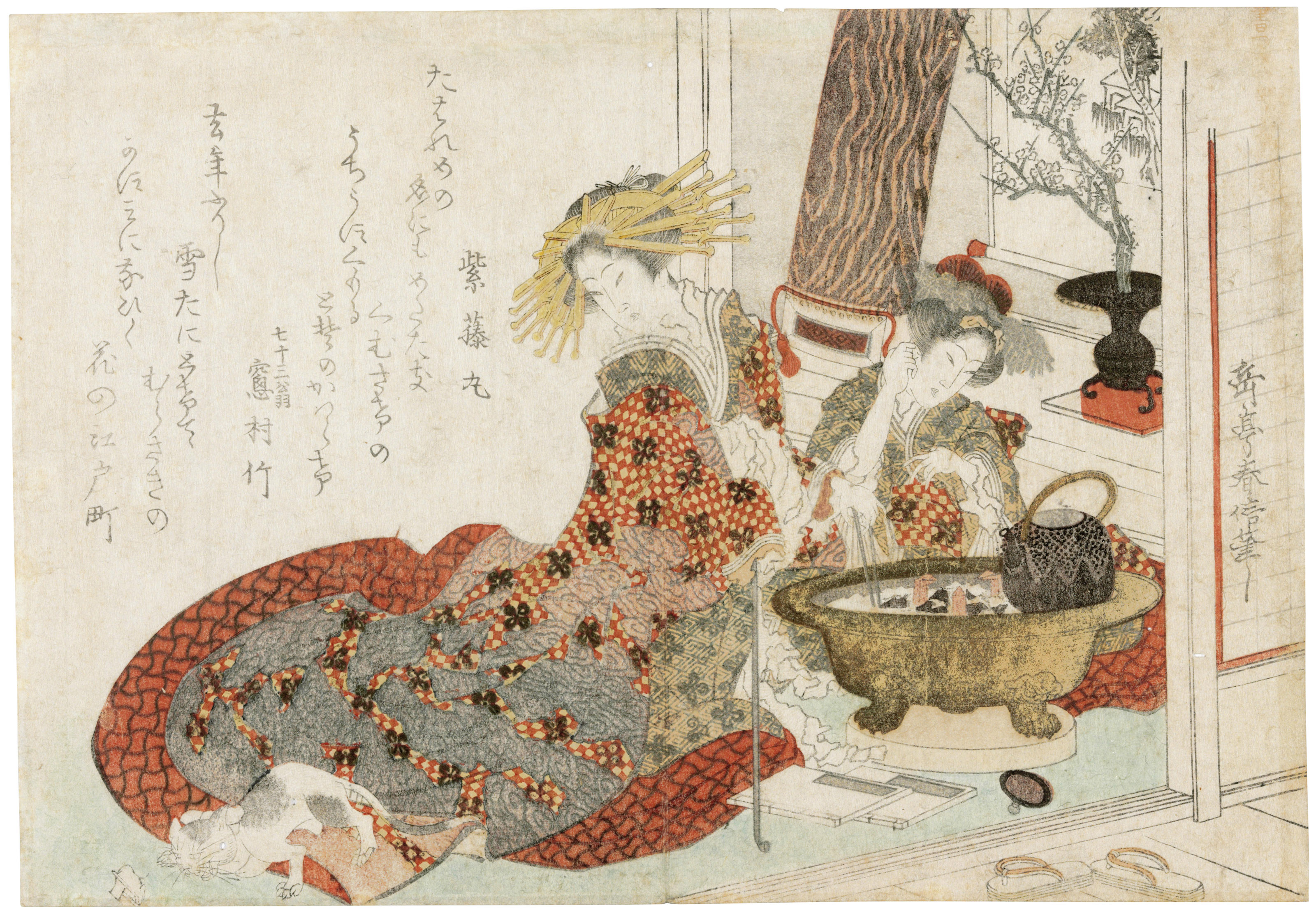 UTAGAWA SADATORA (ACTIVE CIRCA 1818-1844), Two beauties and a