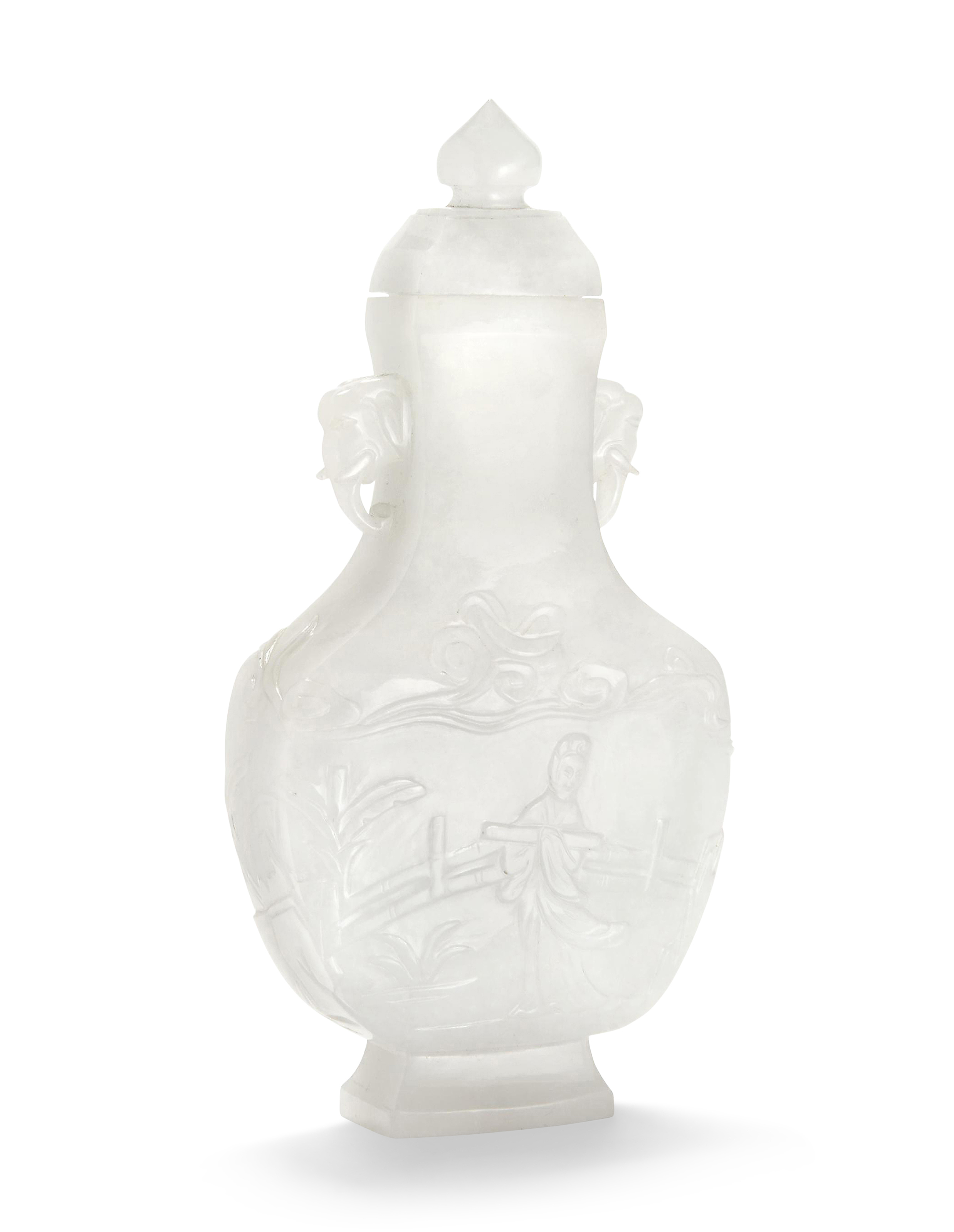 A WHITE JADE VASE AND COVER, 19TH20TH CENTURY Christie’s