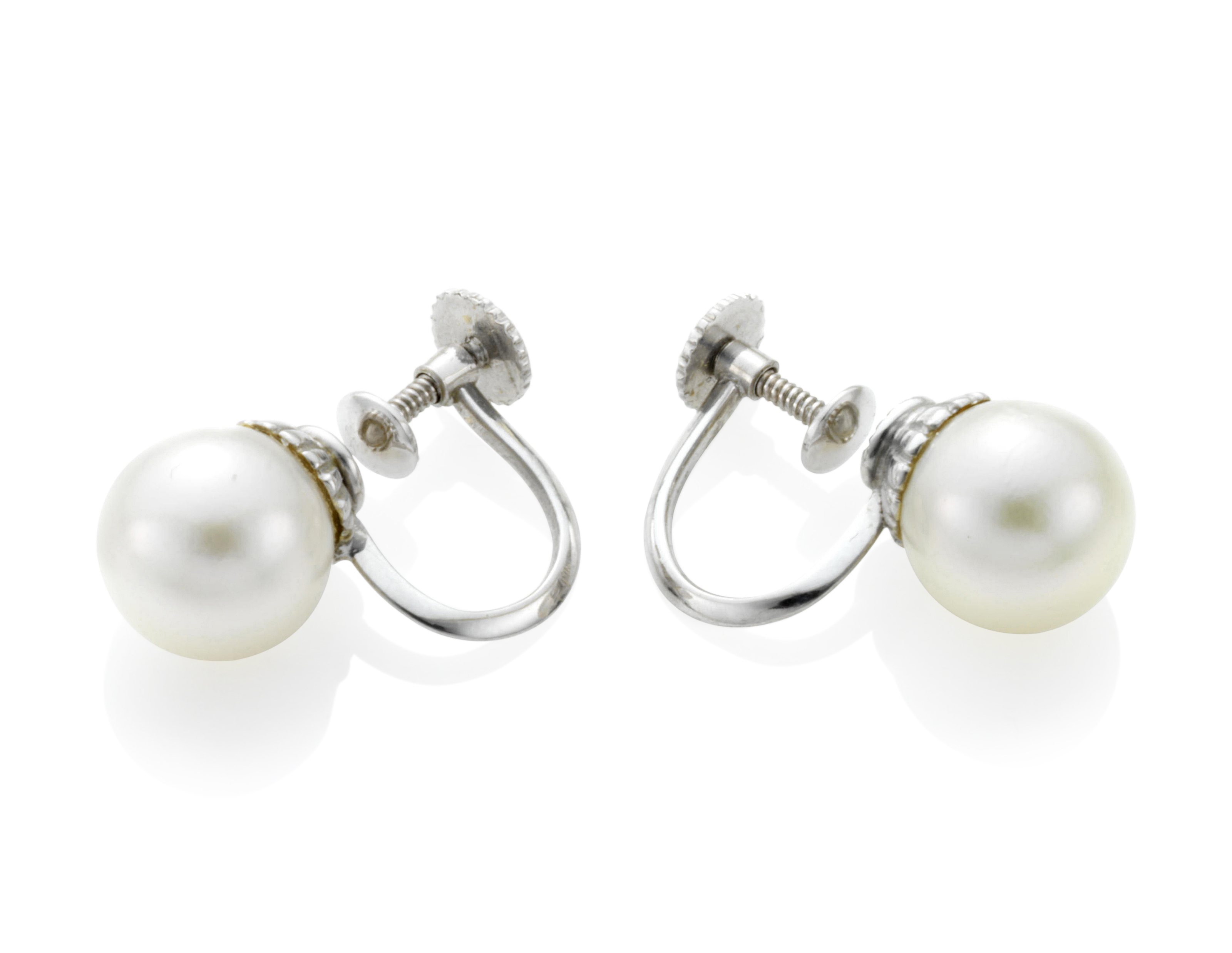 A PAIR OF CULTURED PEARL EARRINGS, Christie’s