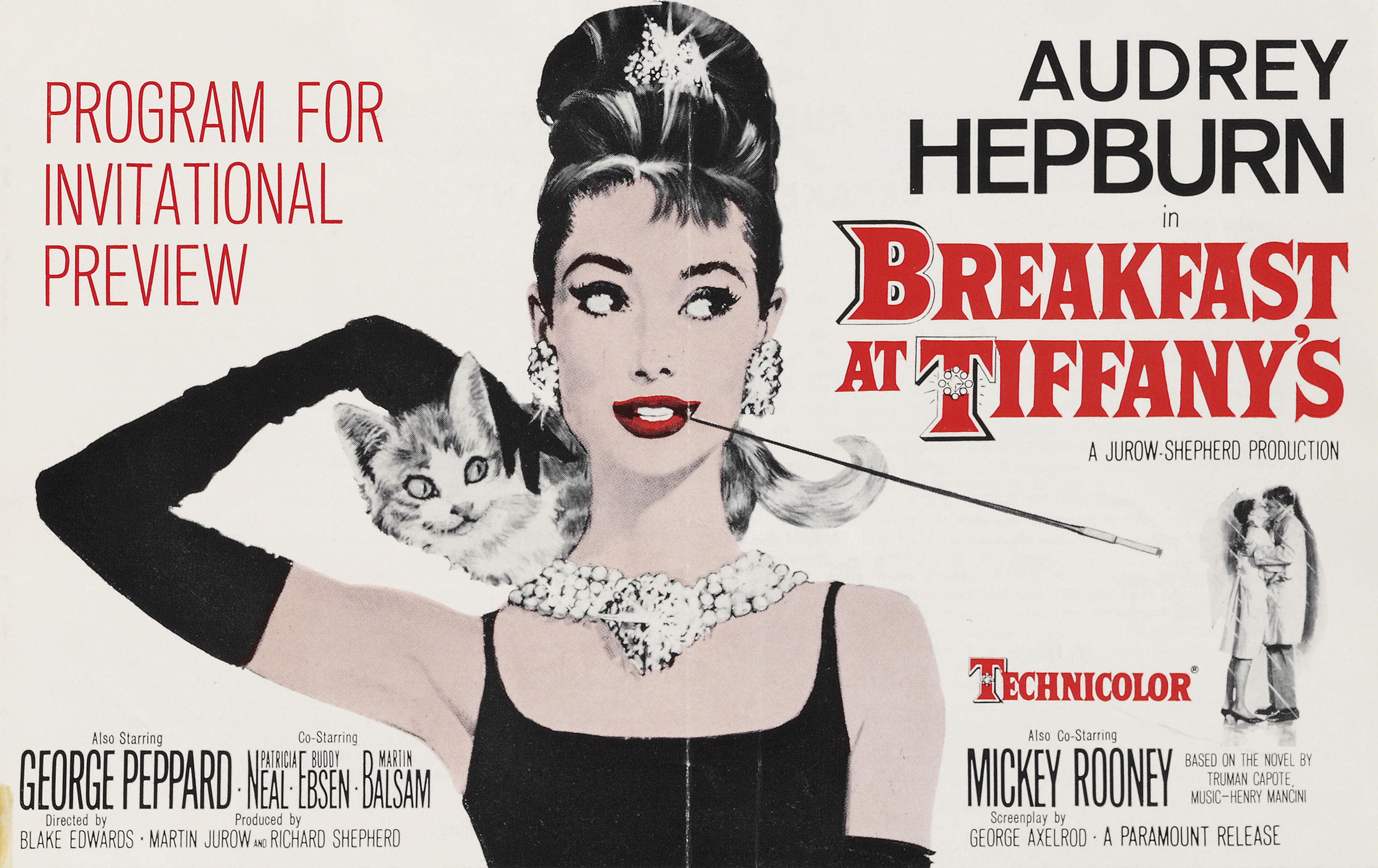 BREAKFAST AT TIFFANY'S, 1961; A collection of material relating to
