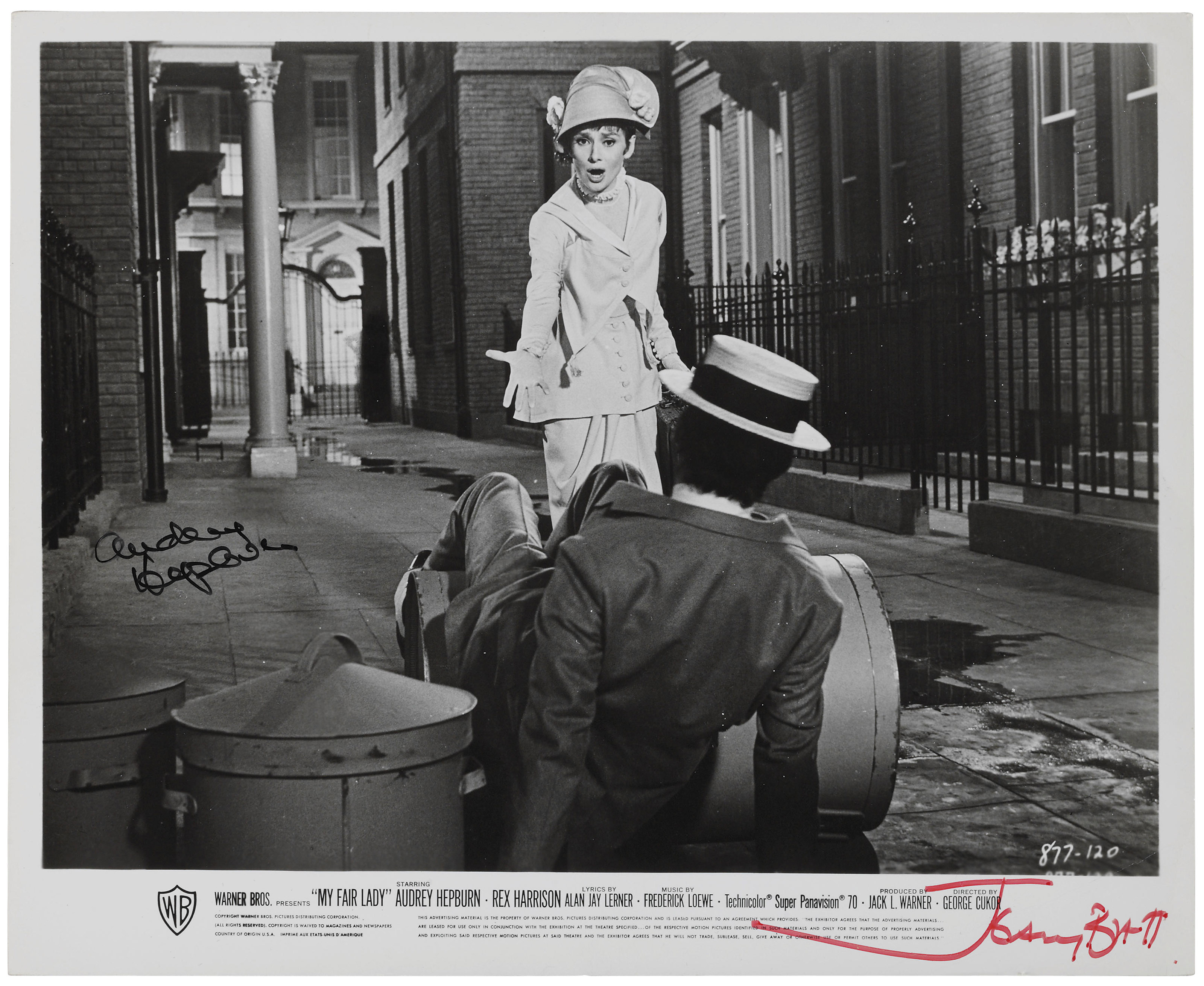 MY FAIR LADY, 1964, Audrey Hepburn and Jeremy Brett in the 1964