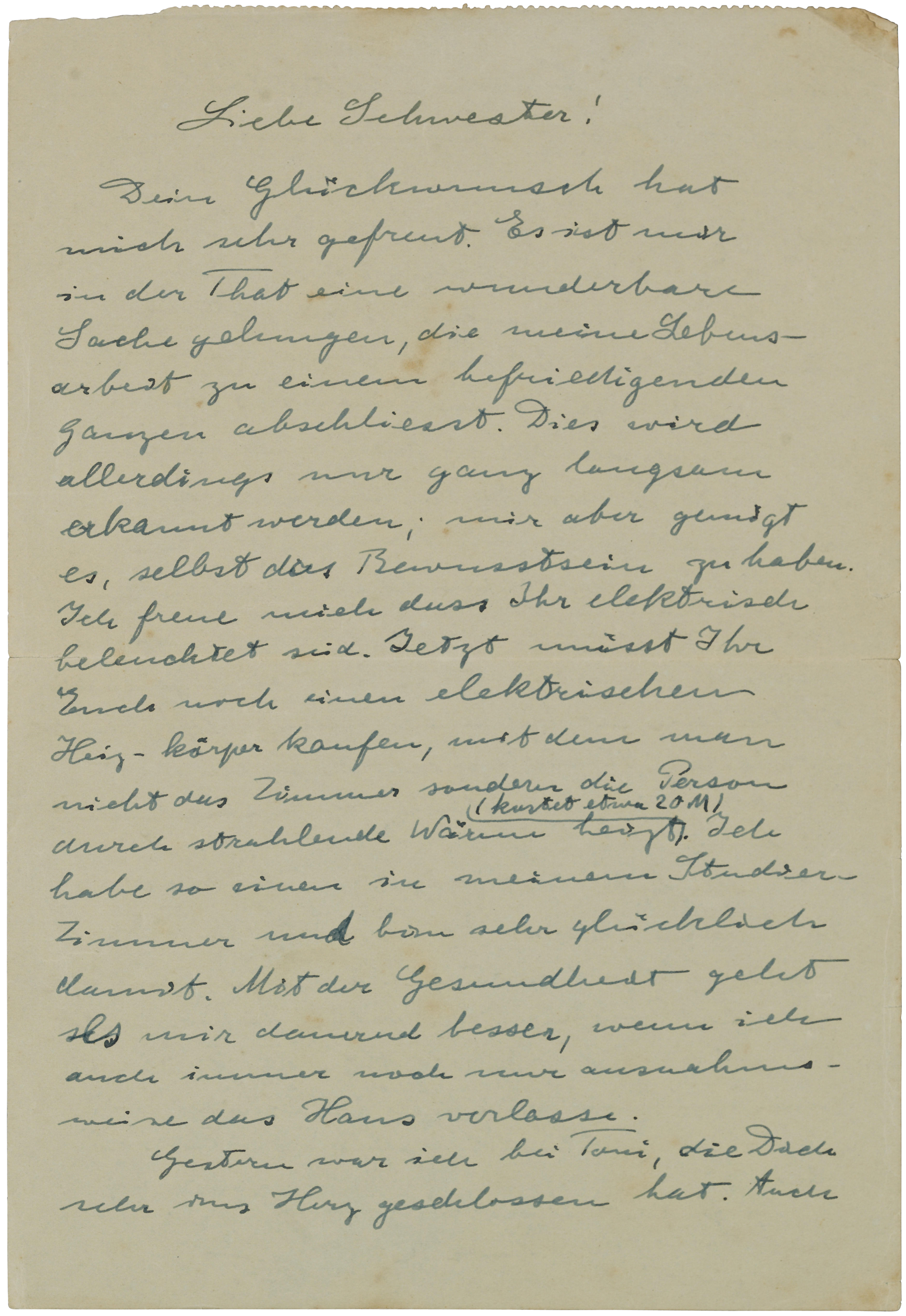 A wonderful thing, which completes my life's work', Berlin, late March 1929  | Christie's