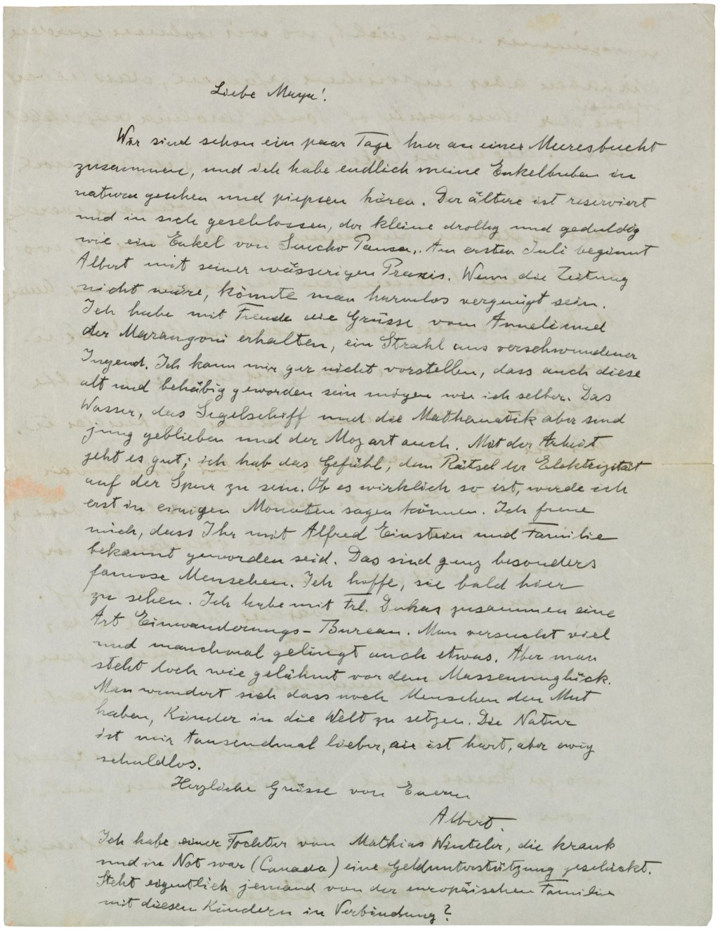 'On the track of the riddle of electricity', Peconic, Long Island, June