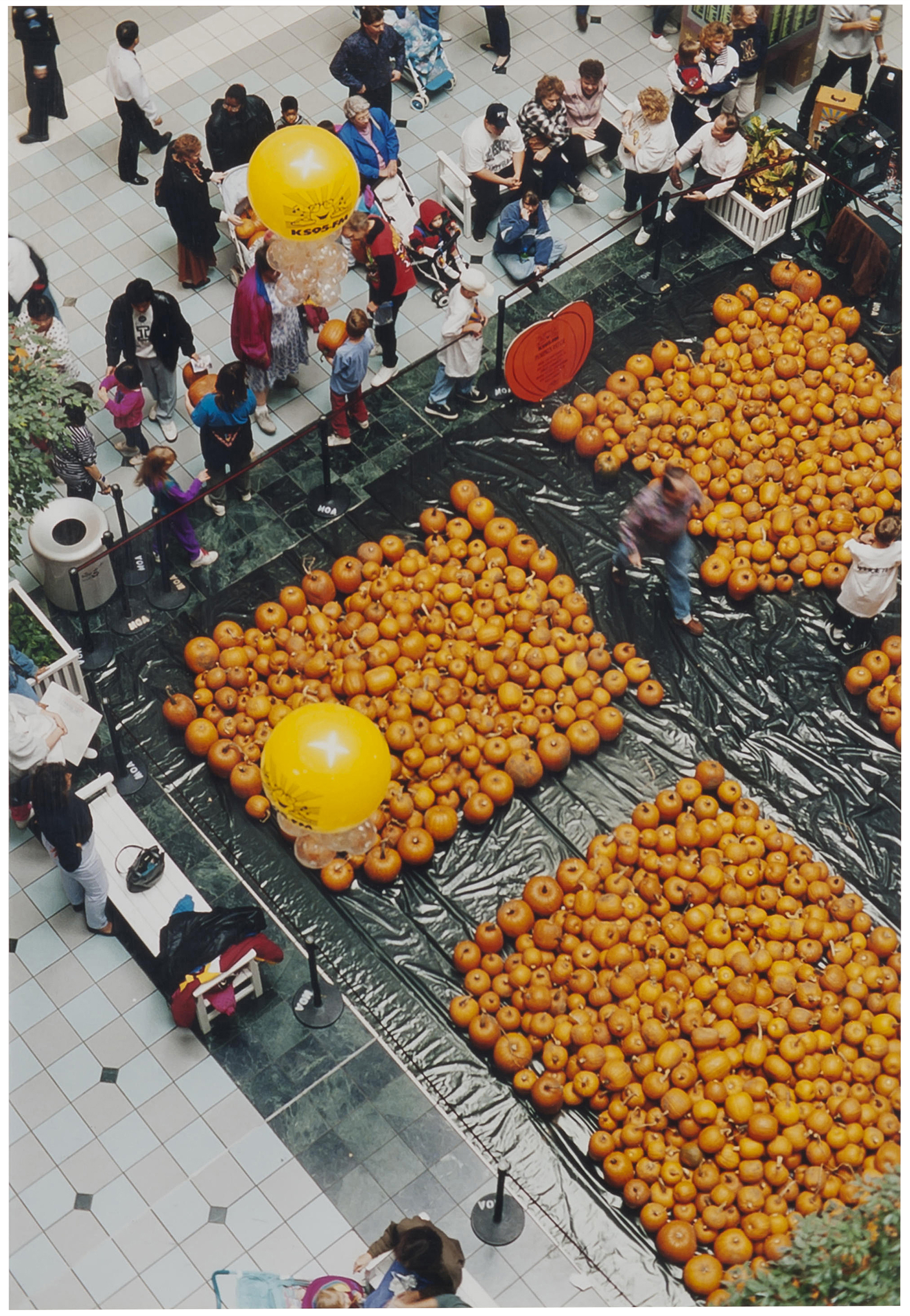Wolfgang Tillmans (b. 1968), Mall of America, Pumpkins, 1995. Sheet: 15&frac34; x 12 in (40 x 30.5 cm). Estimate:                    &pound;4,000-6,000. Offered in First Open Online, 12-20 September 2018