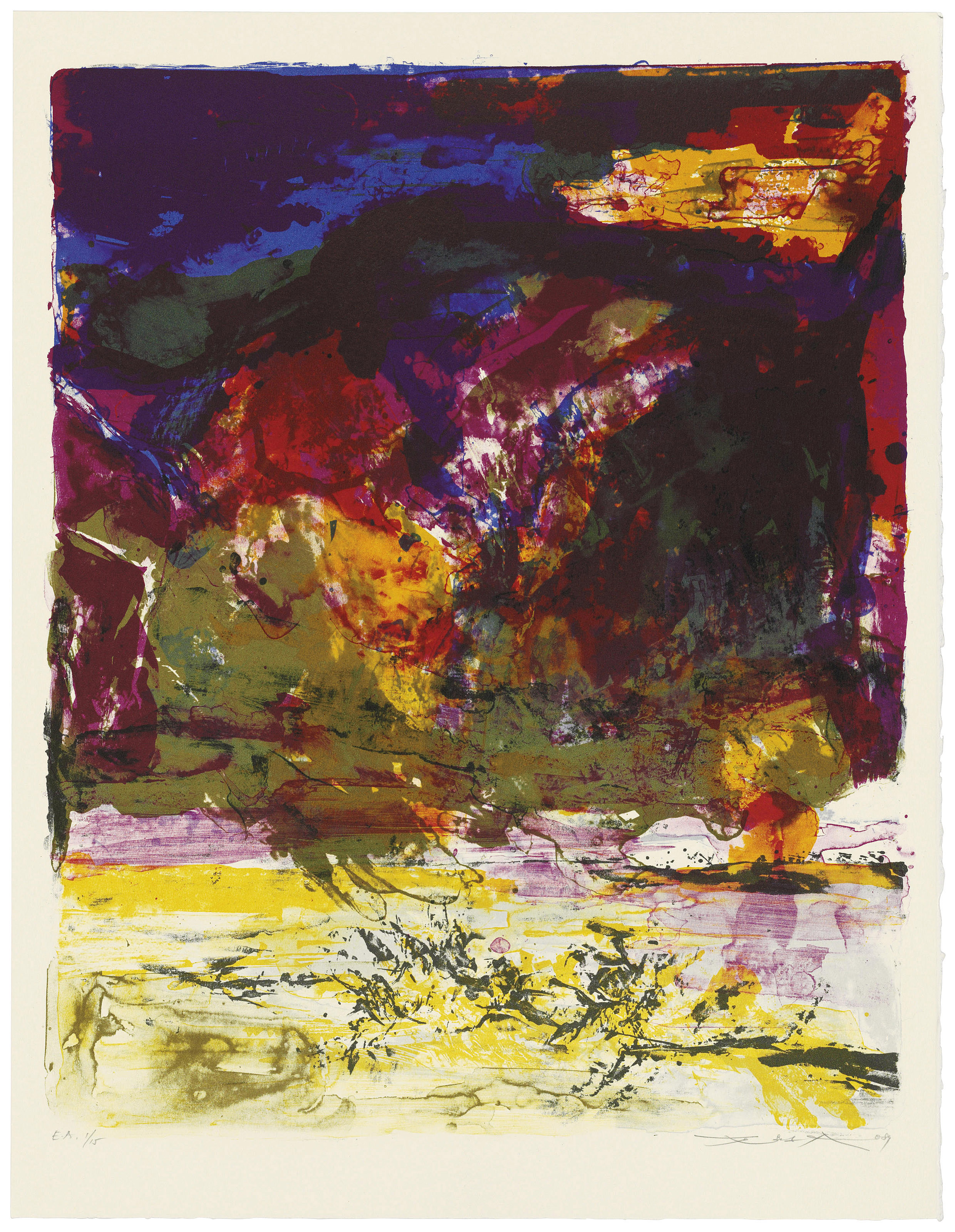 赵无极(1920-2013), 无题| Christie's