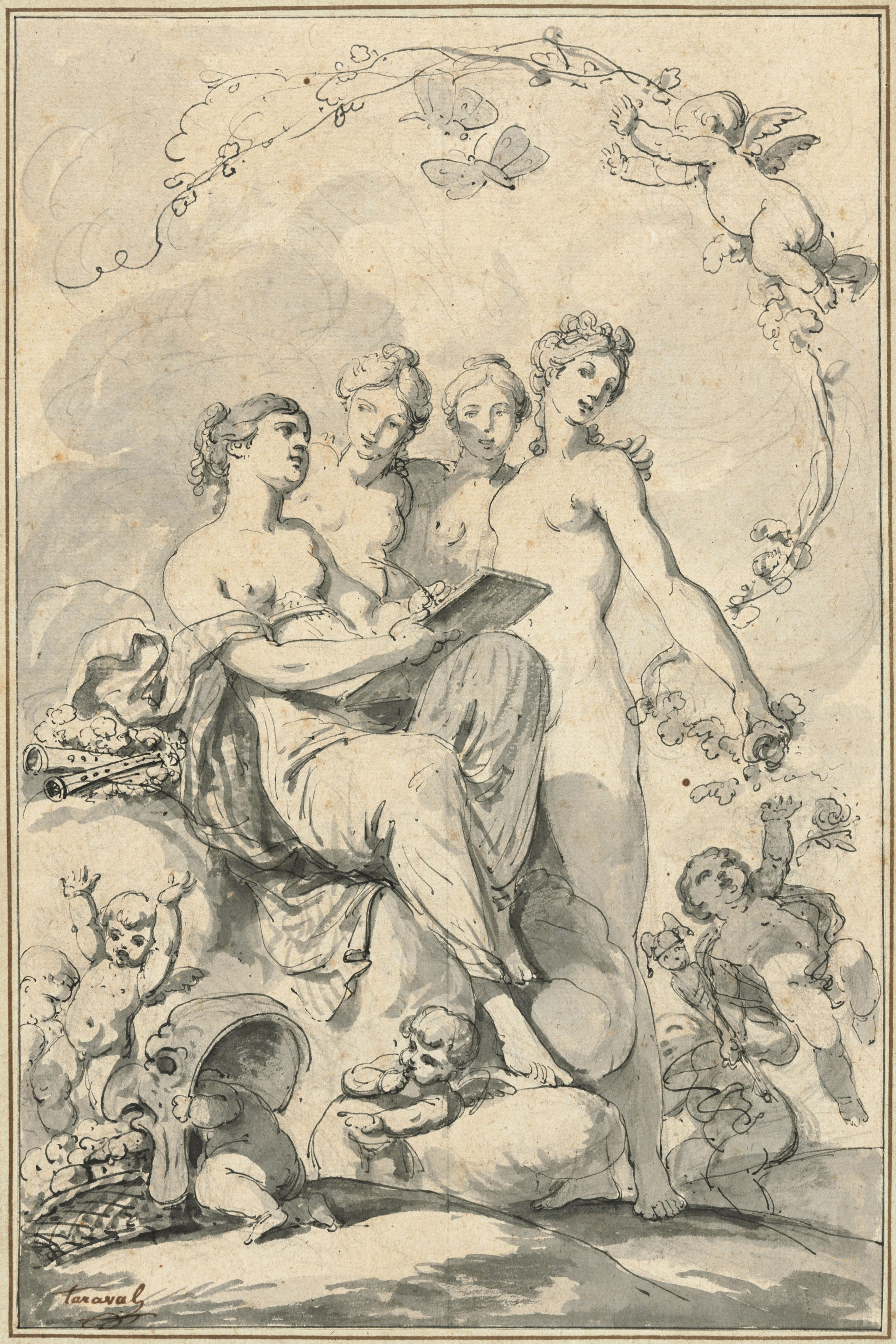 Catalog image of An allegory of the arts