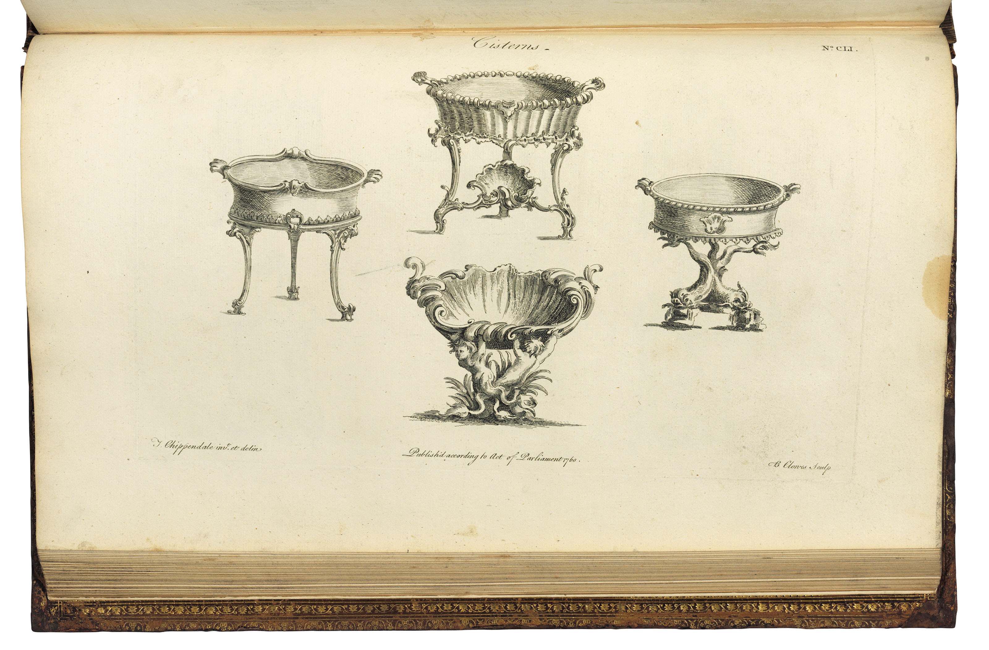 Chippendale Thomas 1718 1779 The Gentleman And Cabinet Maker S Director Being A Large Collection Of The Most Elegant And Useful Designs Of Household Furniture In The Most Fashionable Taste London For The Author 1762