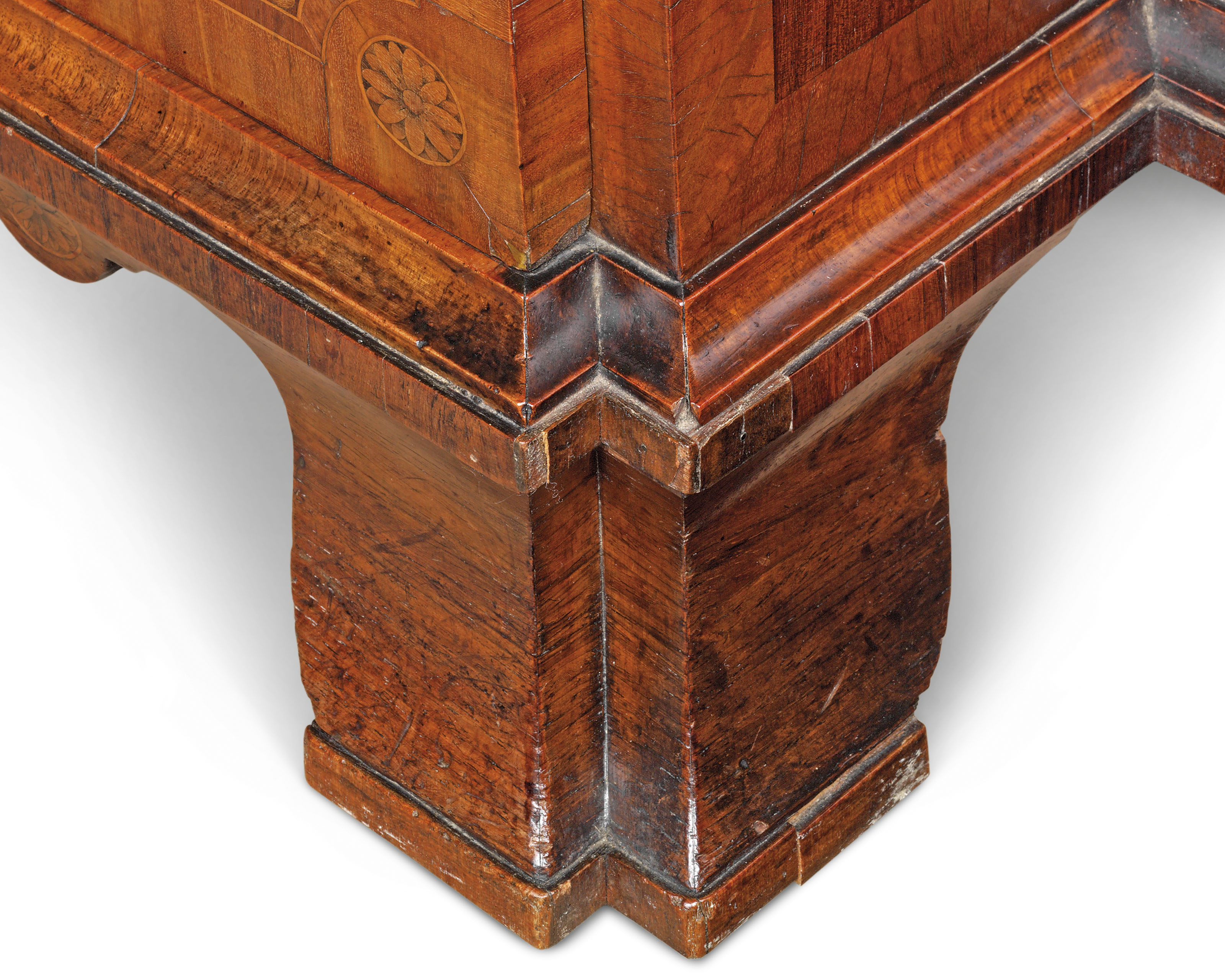 A George Iii Indian Rosewood Fustic Tulipwood And Marquetry