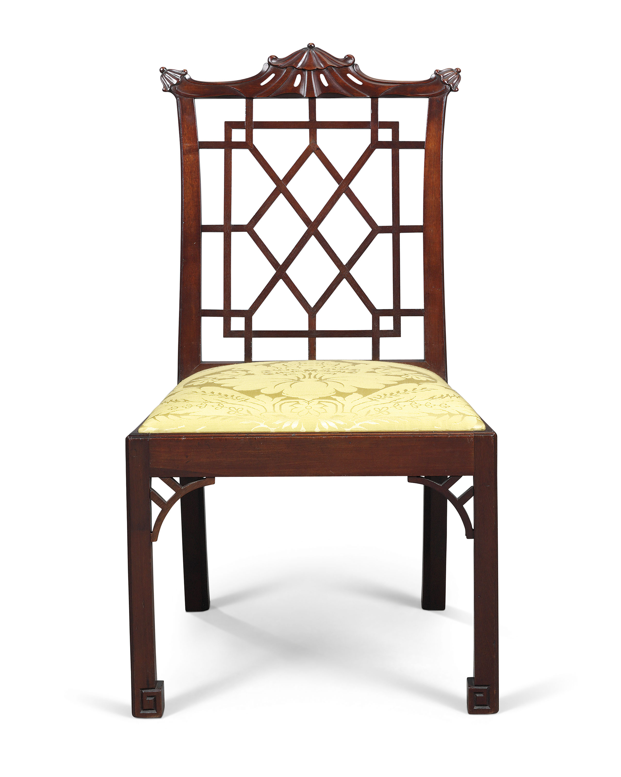 A Set Of Twelve Mahogany Dining Chairs In The Chinese