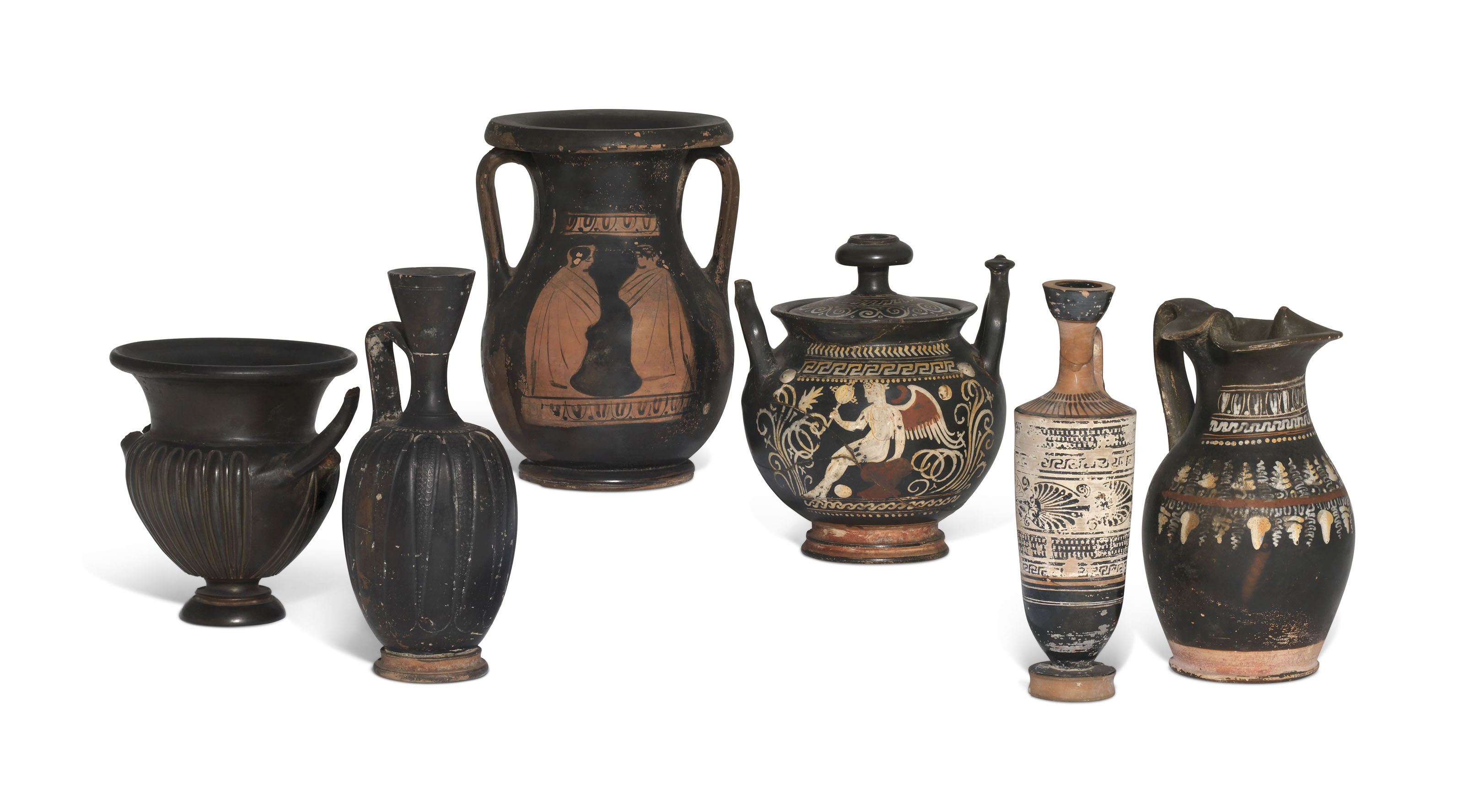 A GROUP OF CLASSICAL POTTERY VESSELS