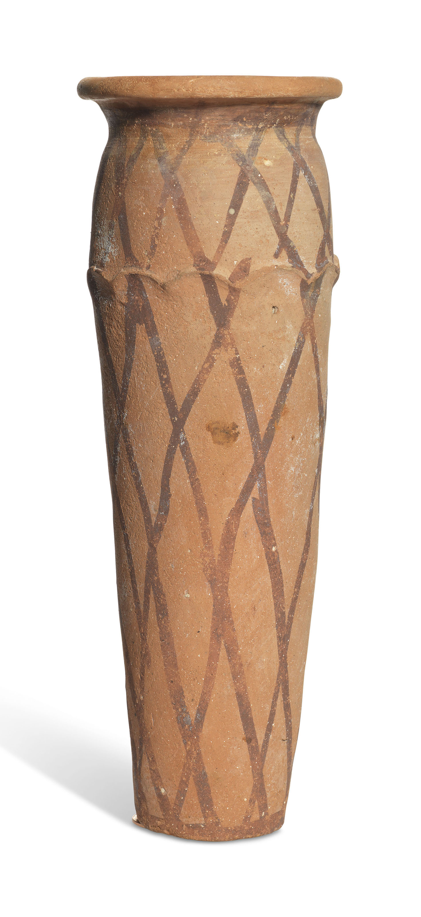 AN EGYPTIAN POTTERY JAR , PREDYNASTIC PERIOD, NAQADA III, CIRCA