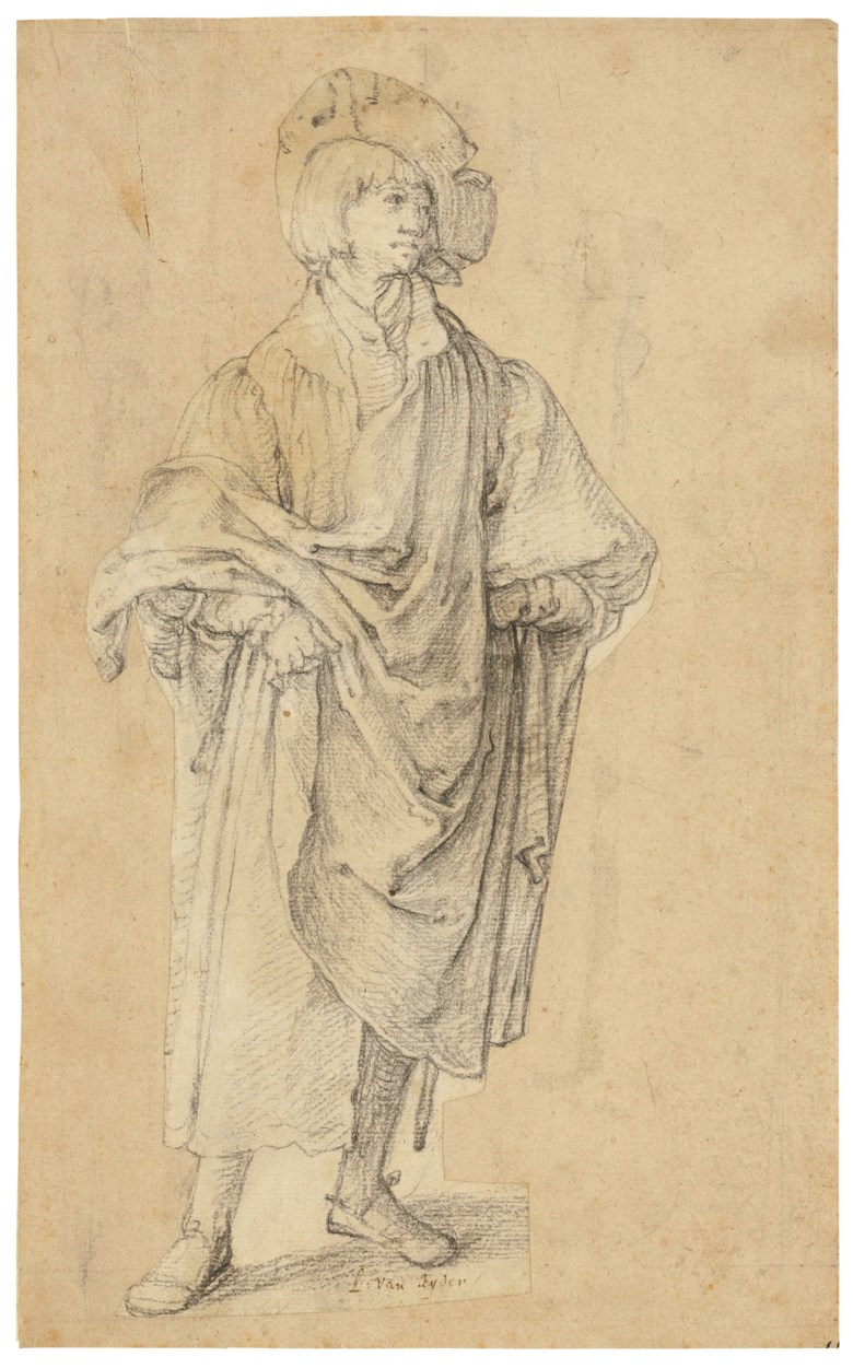 Lucas van Leyden (14891494-1533), A young man standing. 11 x 5⅛  in (27.9 x 13.2 cm). Sold for £11,483,750 on 4 December 2018 at Christie’s in London