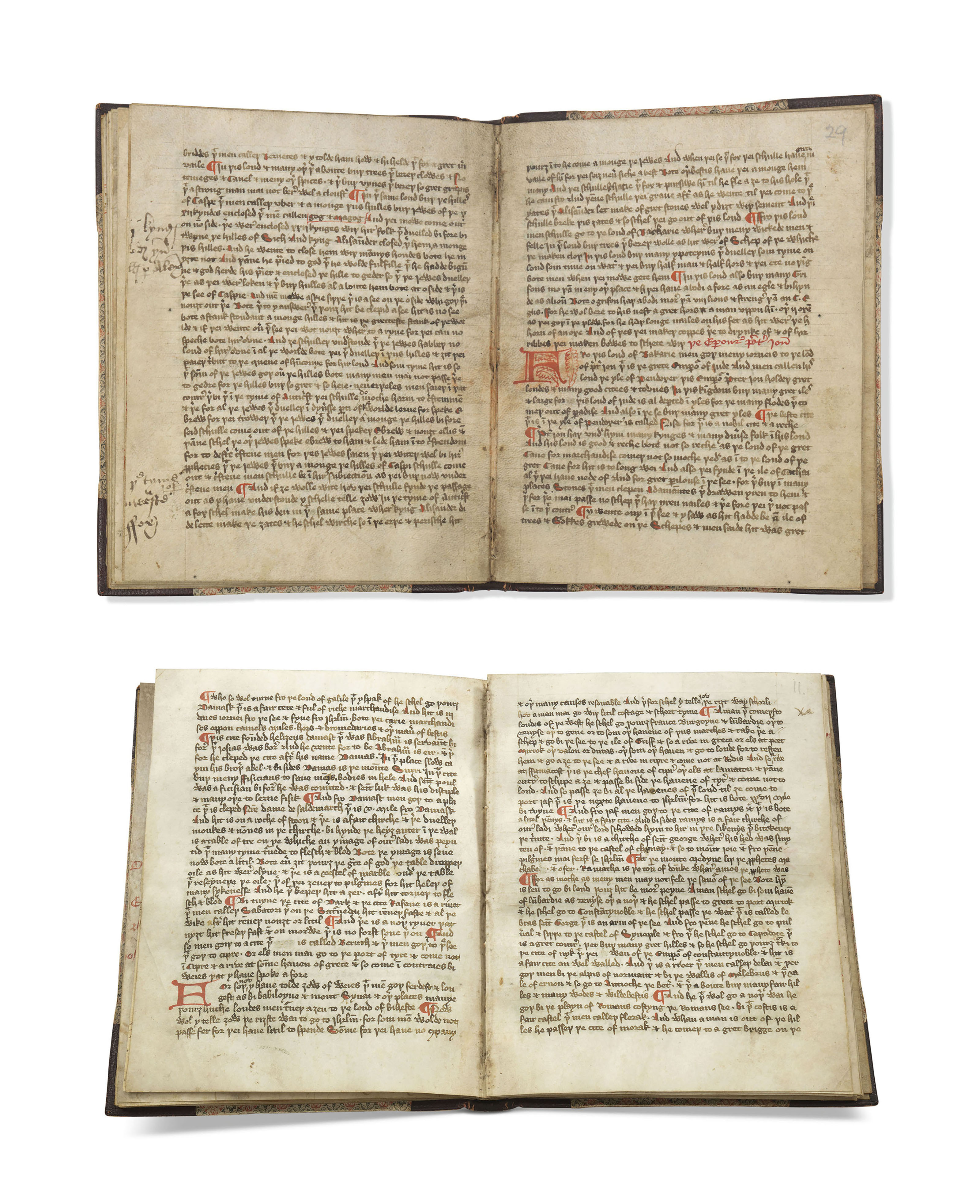 The Book Of John Mandeville In Middle English Decorated - 