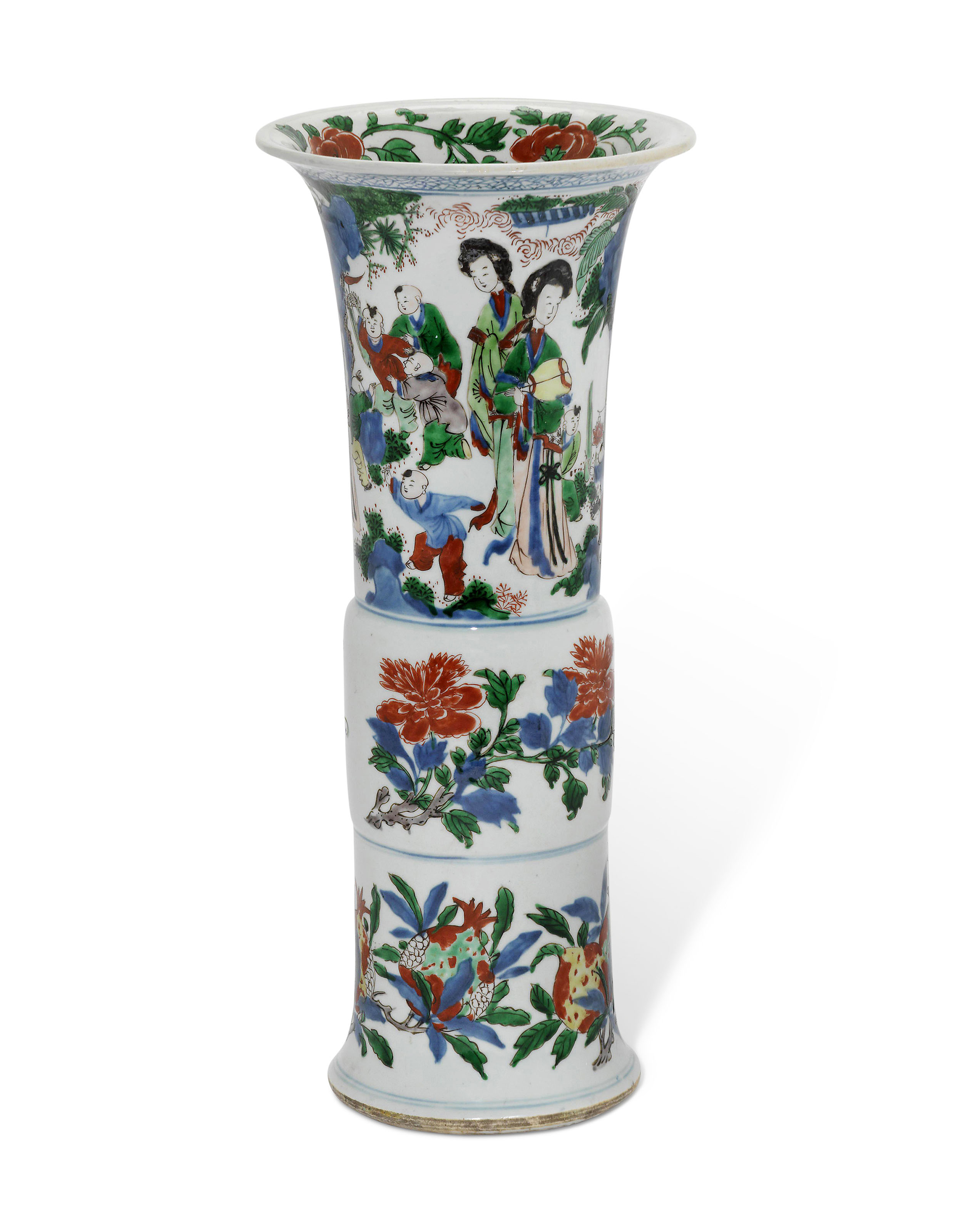 A 19th Century Chinese Porcelain Wu Cai Vase