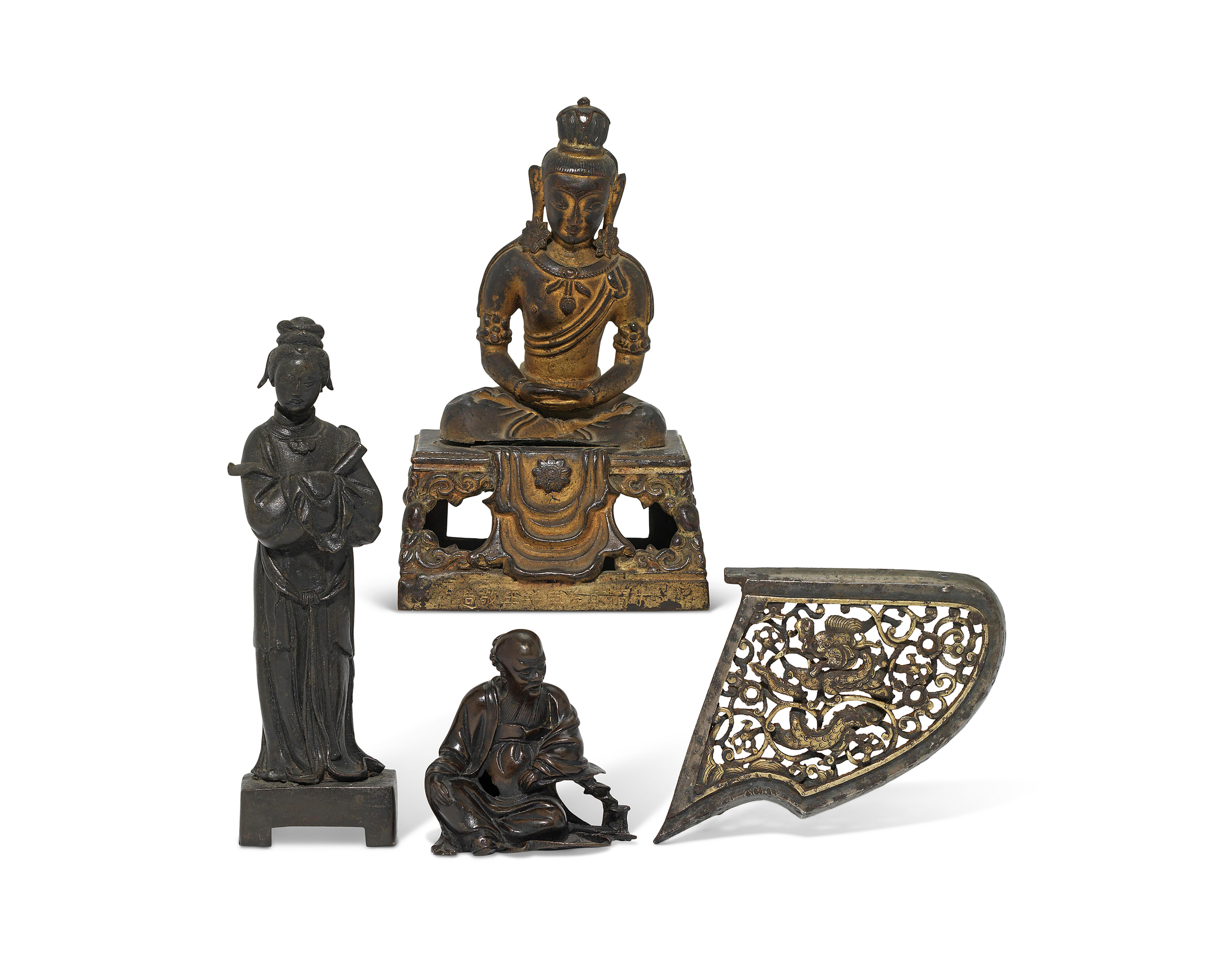 明十七世紀铜双兽耳活环六方瓶, 17TH CENTURY | Christie's