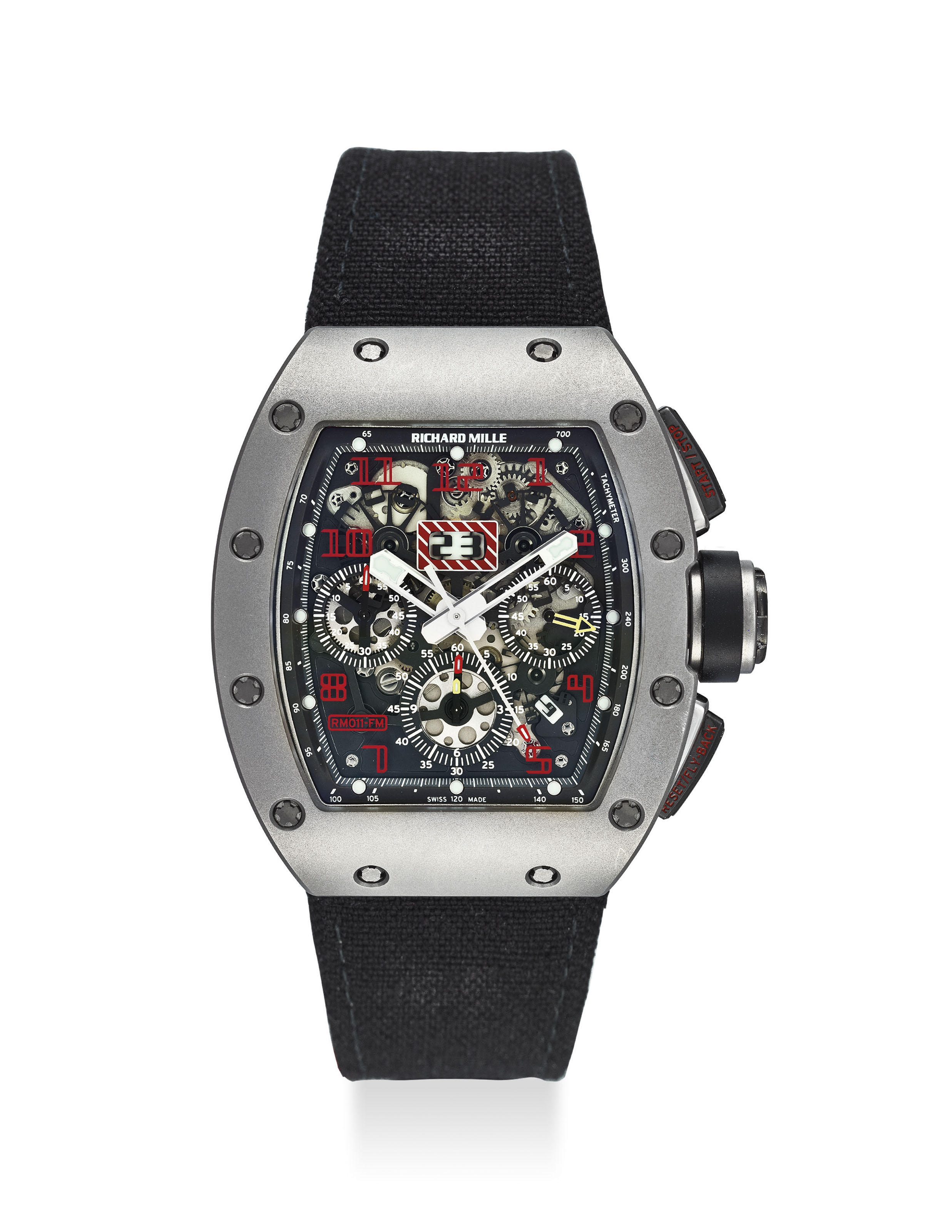 RICHARD MILLE AN EXTREMELY FINE TITANIUM ANNUAL CALENDAR FLYBACK