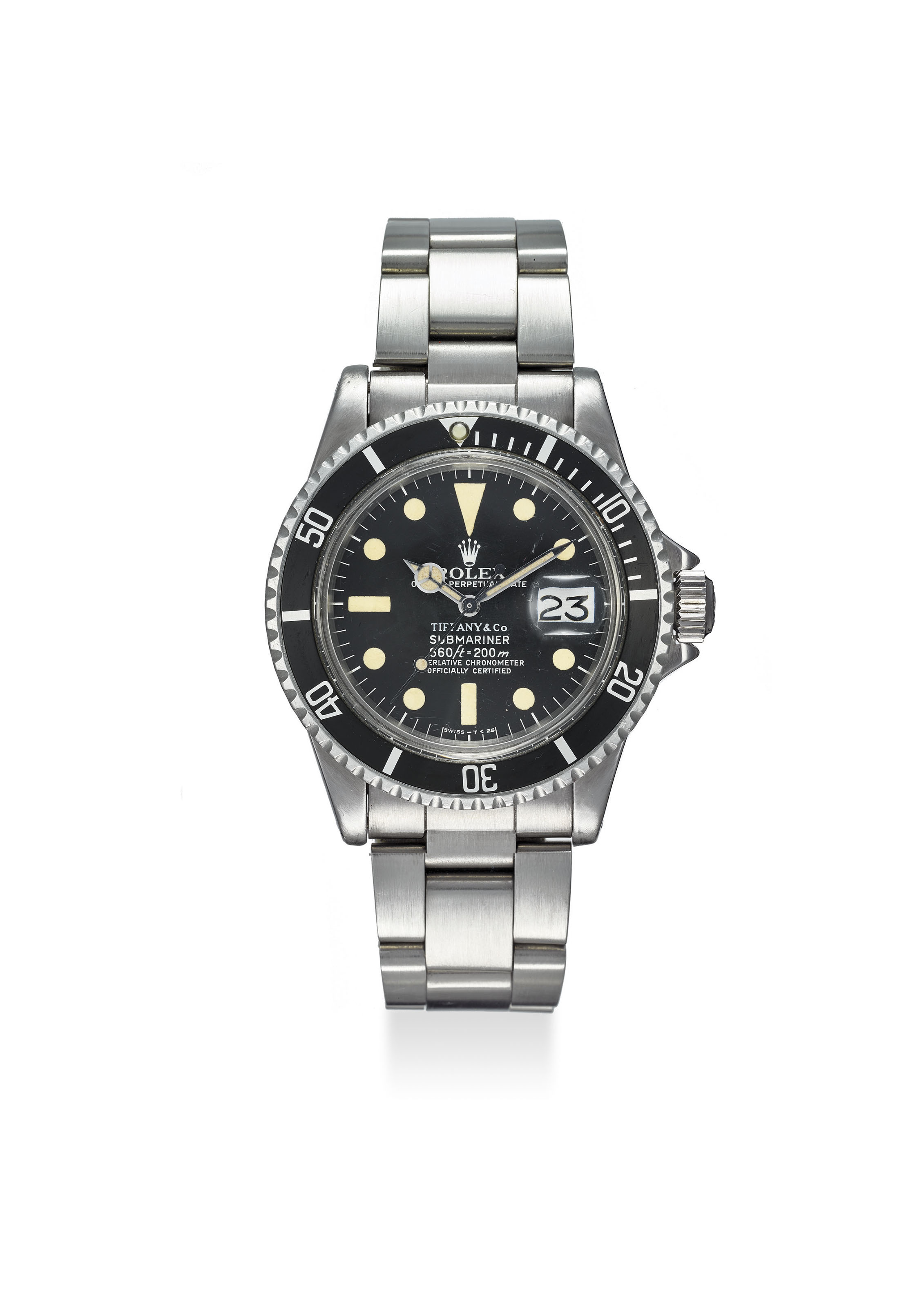 ROLEX. A VERY FINE STAINLESS STEEL AUTOMATIC WRISTWATCH WITH