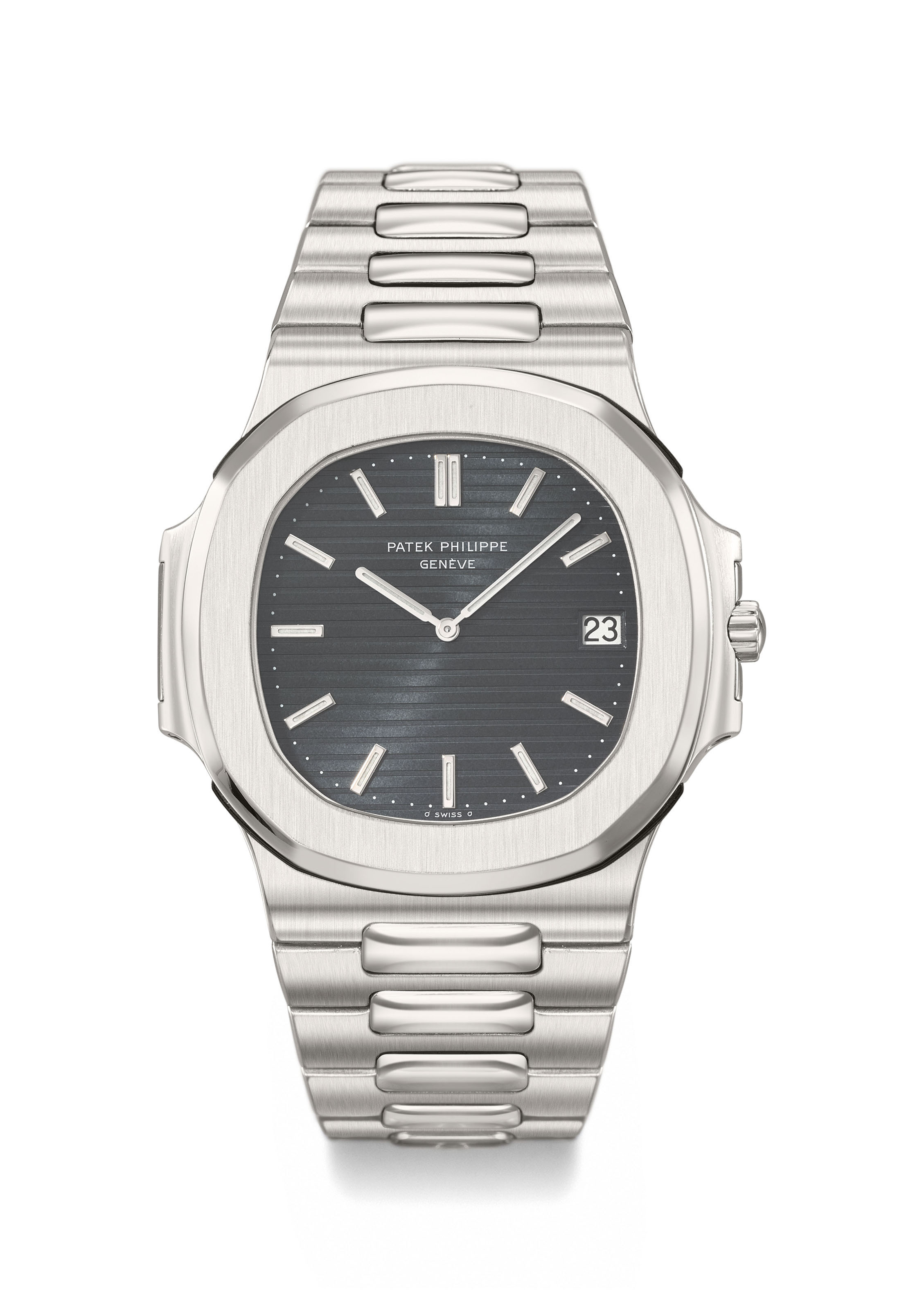 Patek Philippe A Fine Stainless Steel Automatic Wristwatch With Date And Bracelet Signed Patek Philippe Geneve Nautilus Model Ref 3700 1 Movement No 1 308 945 Case No 538 823 Manufactured In 1979 1970s