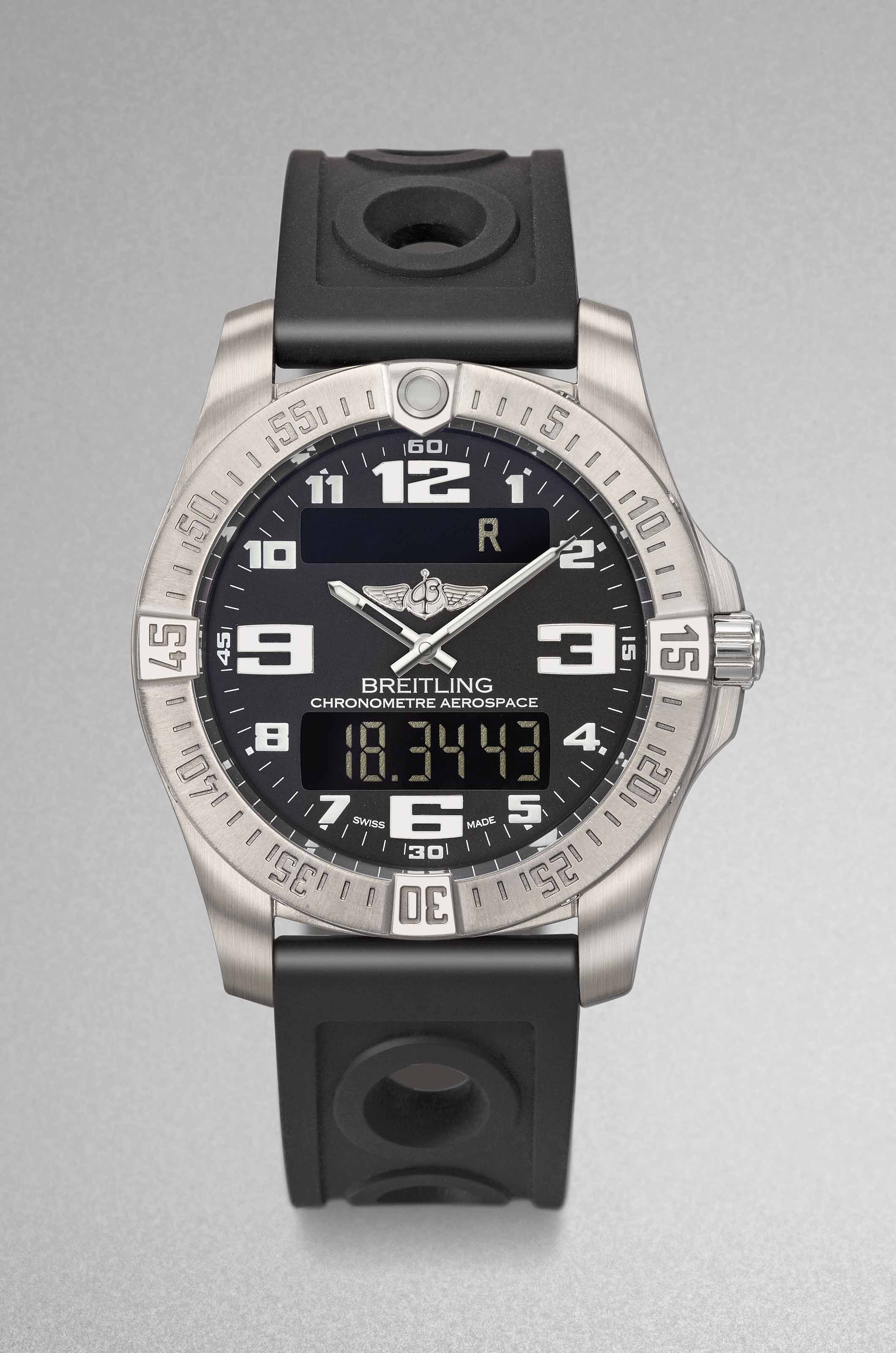 breitling digital chronograph