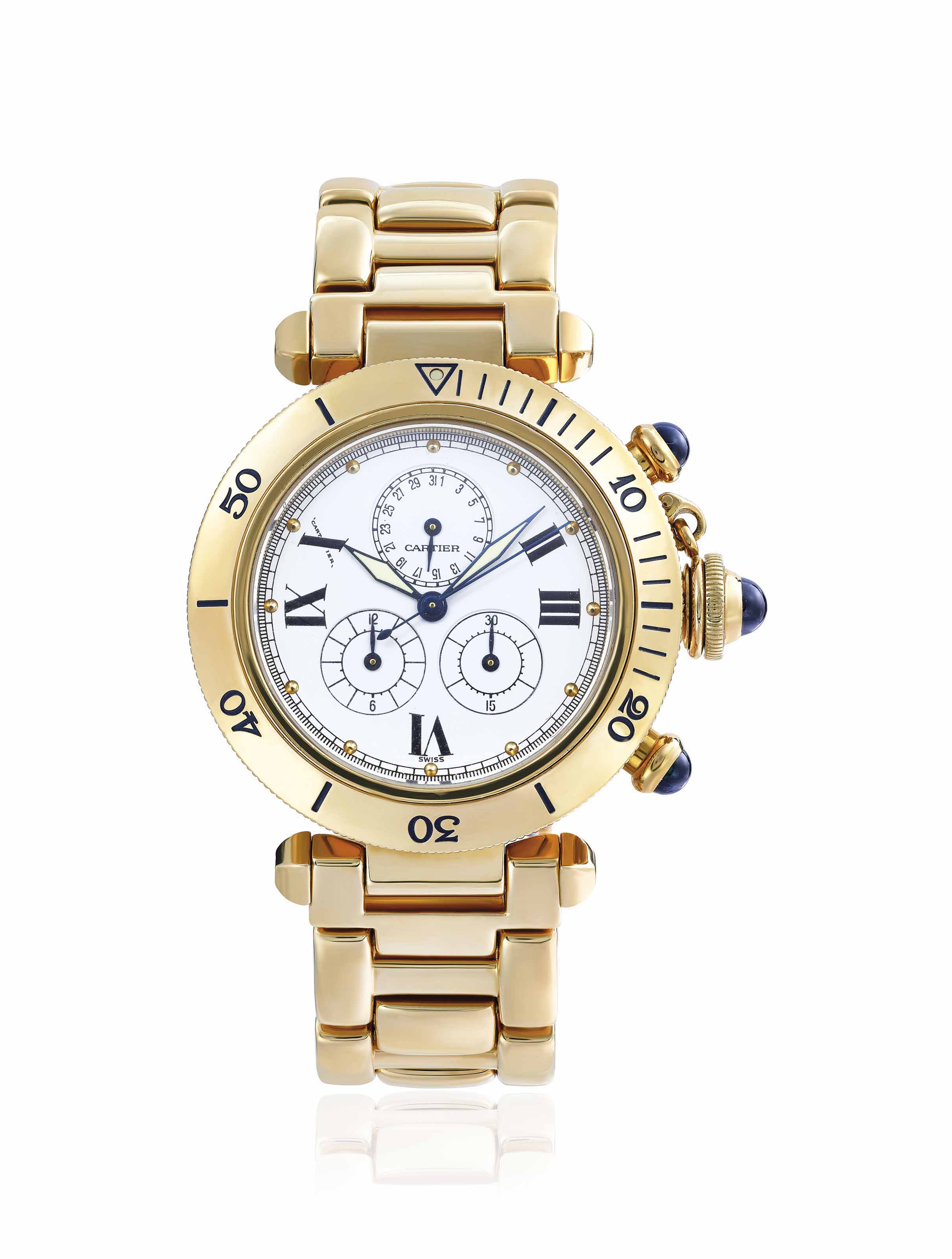 cartier watch sapphire