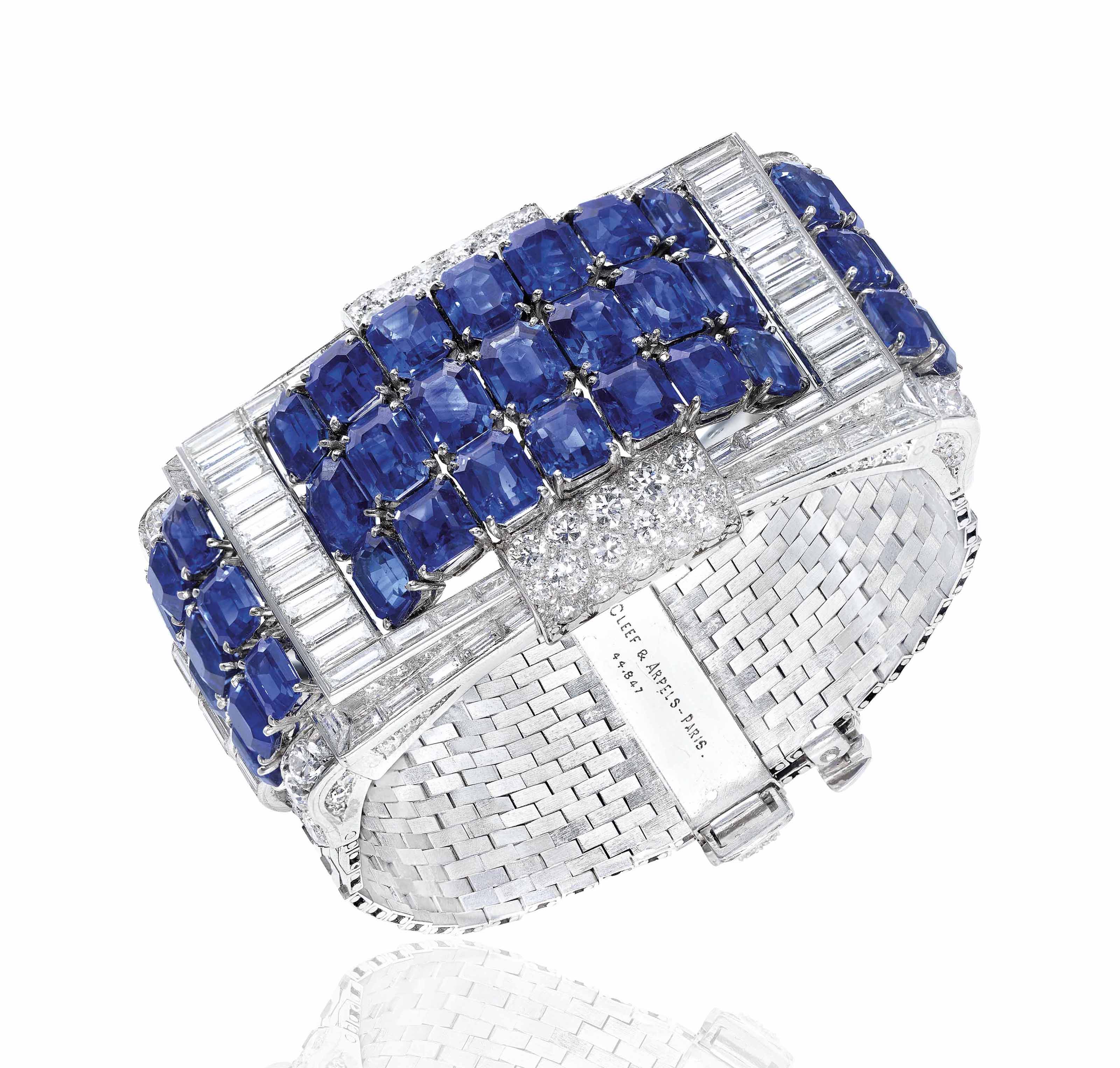 ART DÉCO SAPPHIRE AND DIAMOND BRACELET, VAN CLEEF & ARPELS  Christie's