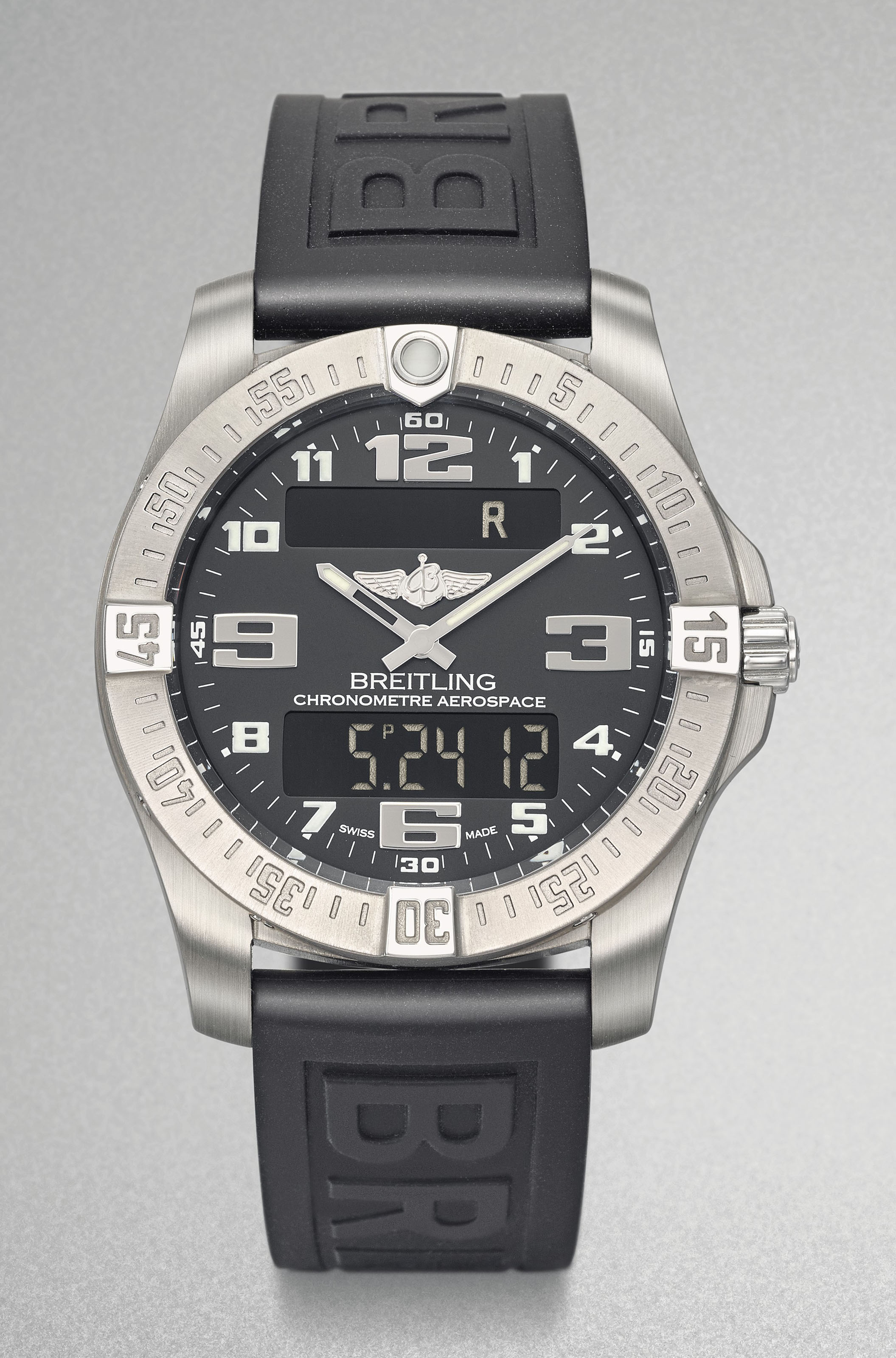 breitling with digital display