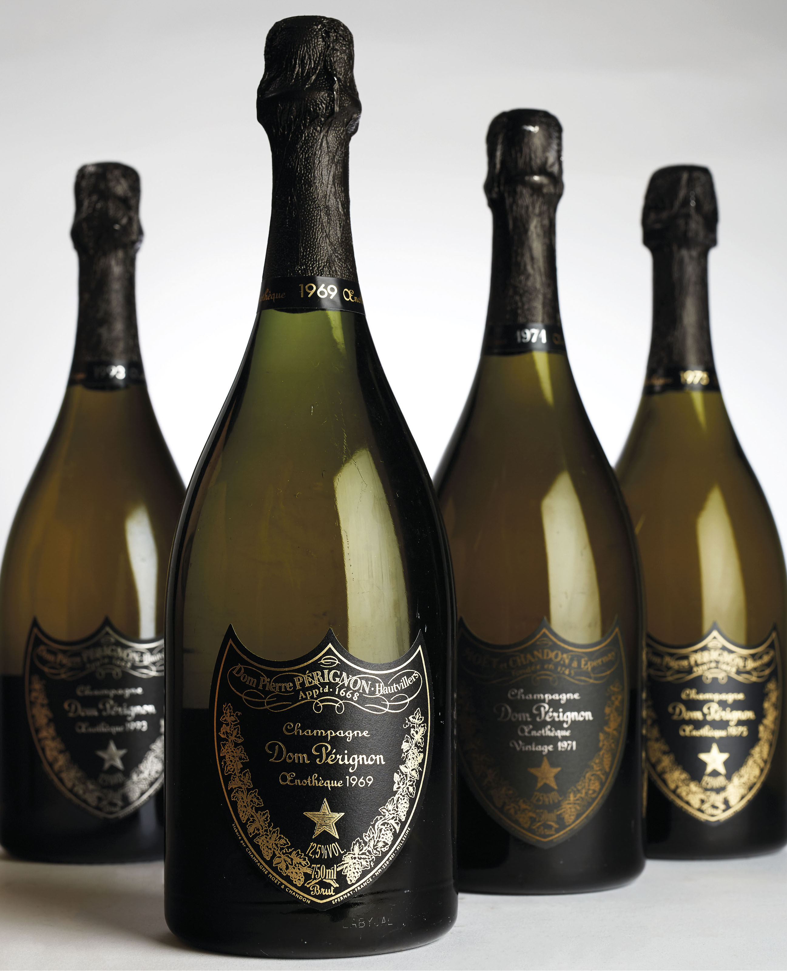 Dom Pérignon Oenothèque 1971 , 4 bottles per lot Christie's