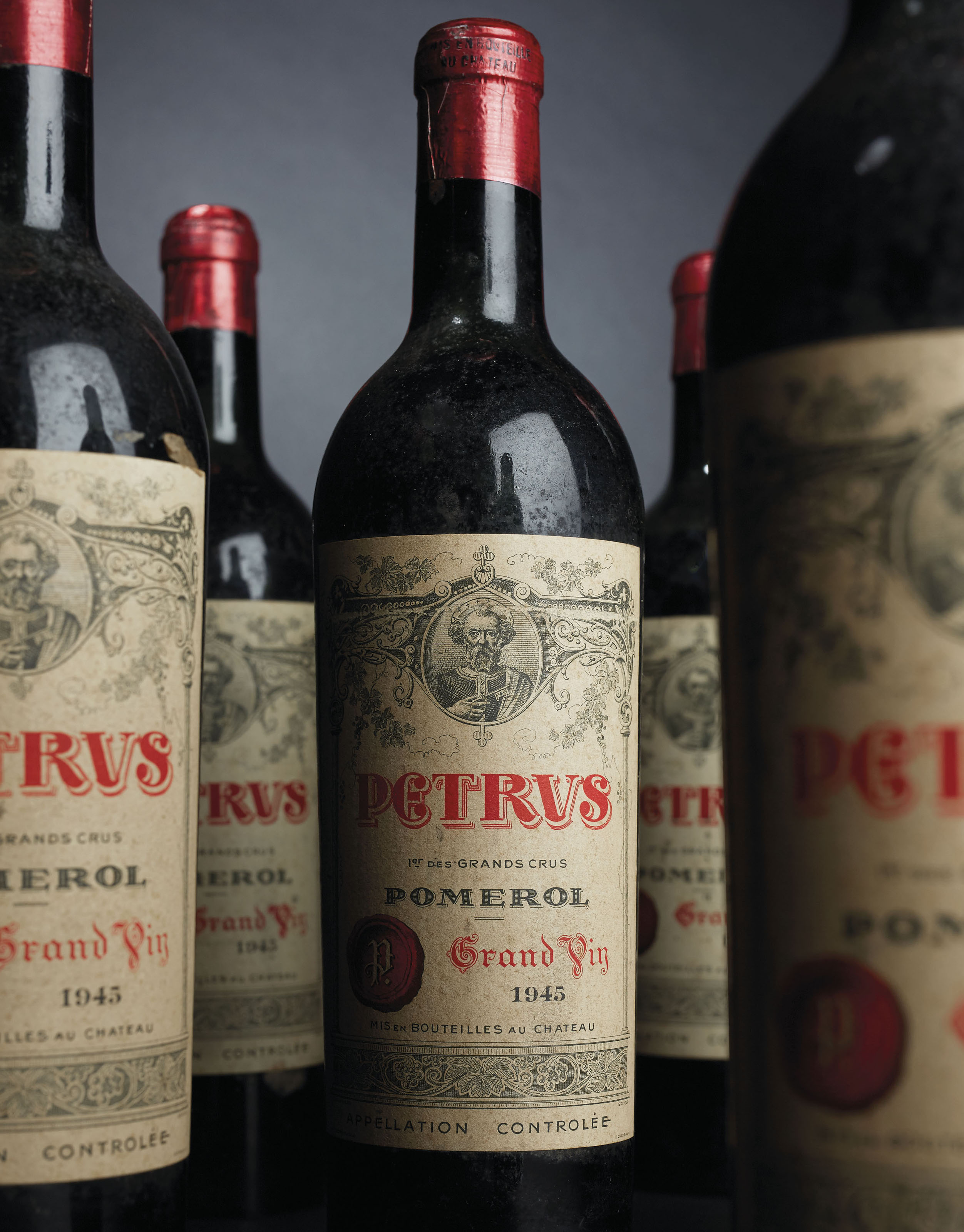 Petrus 1945 , 6 bottles per lot Christie's