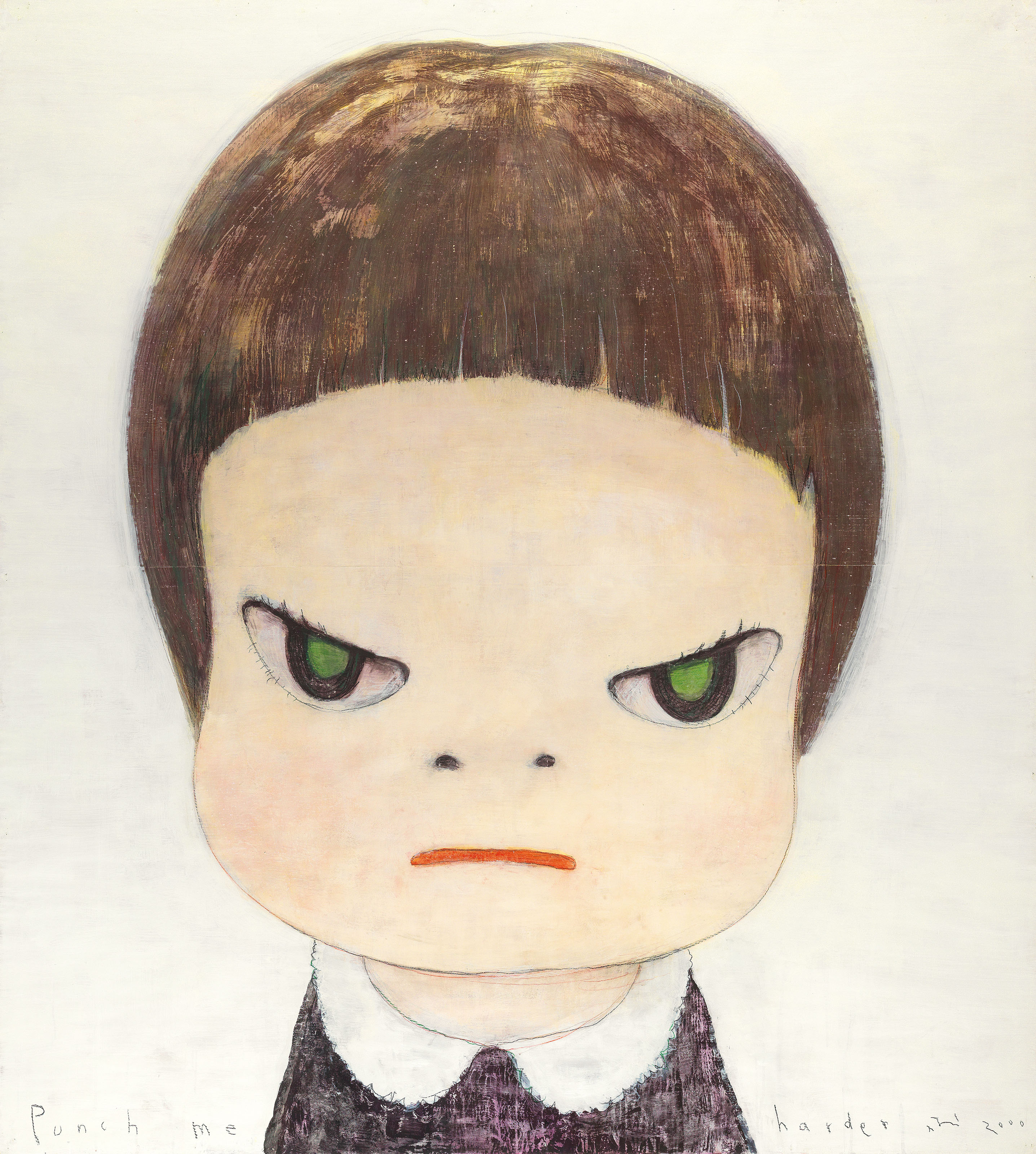 奈良美智 日本 1959年 Punch Me Harder 00s Paintings Christie S