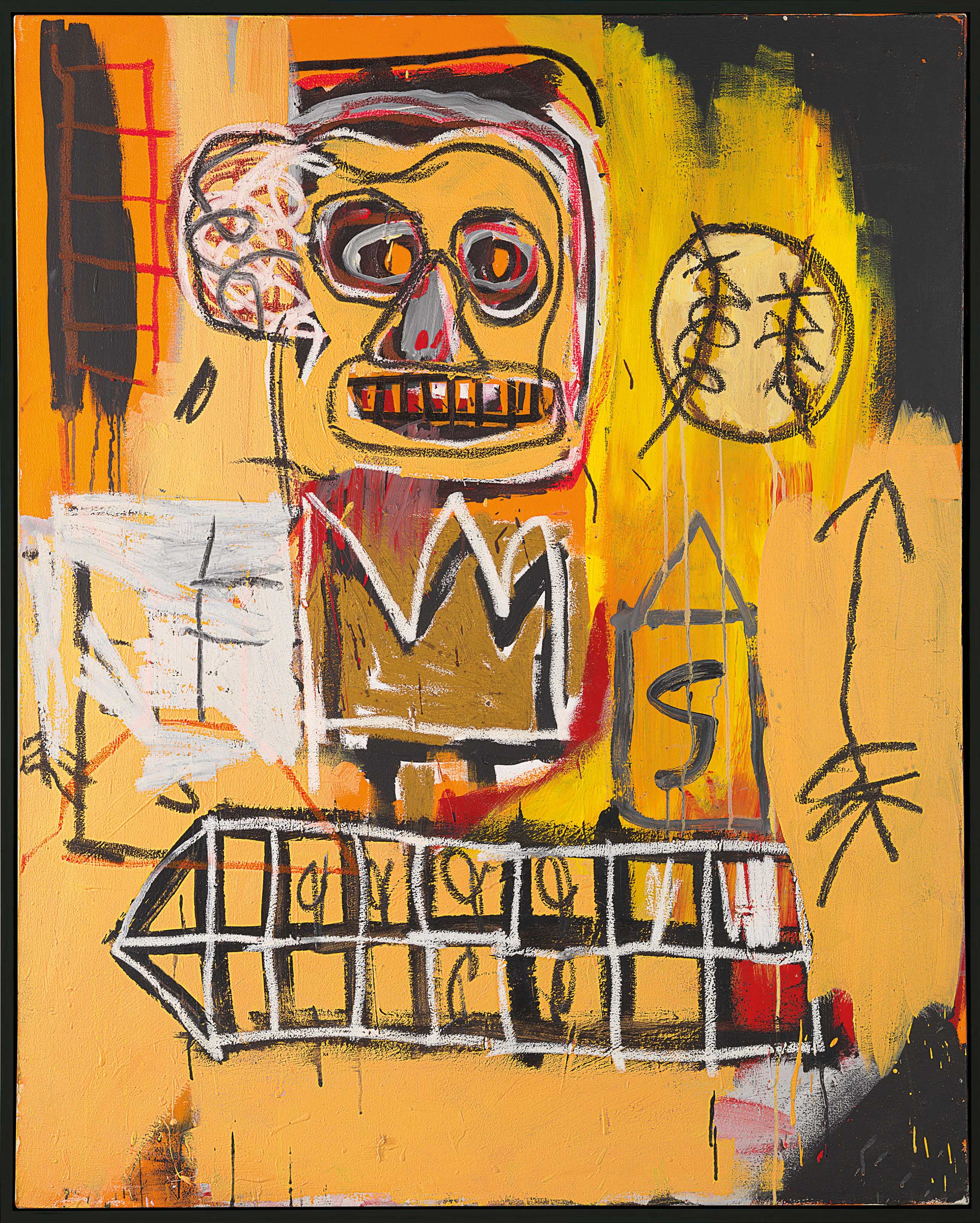 JEAN-MICHEL BASQUIAT (USA, 1960-1988), Untitled (Orange Sports
